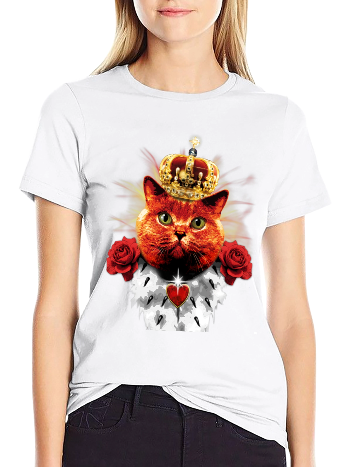 King Cat T-Shirt - Royal Feline Tee