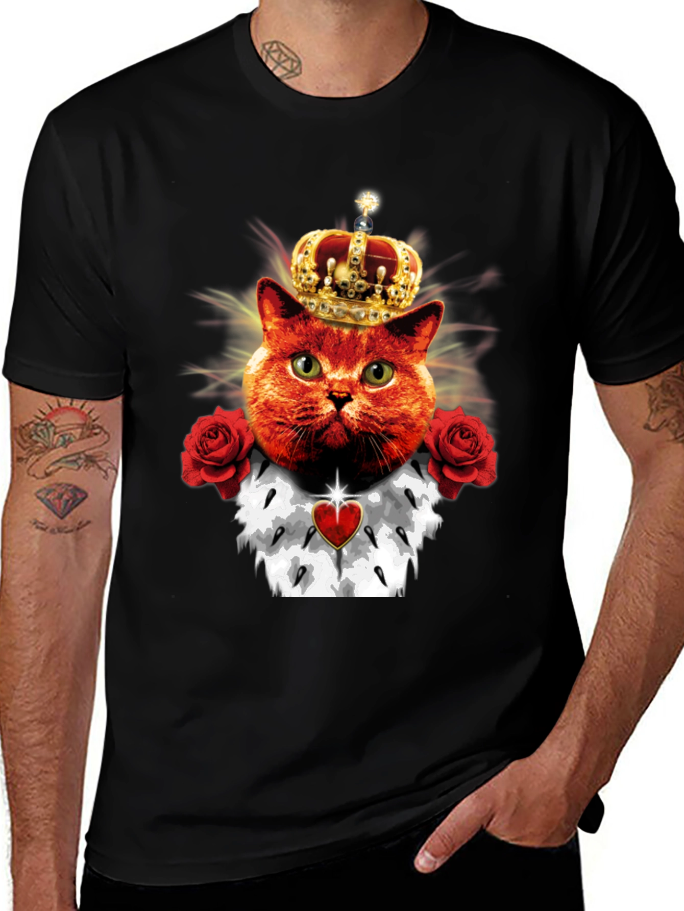 King Cat T-Shirt - Royal Feline Tee