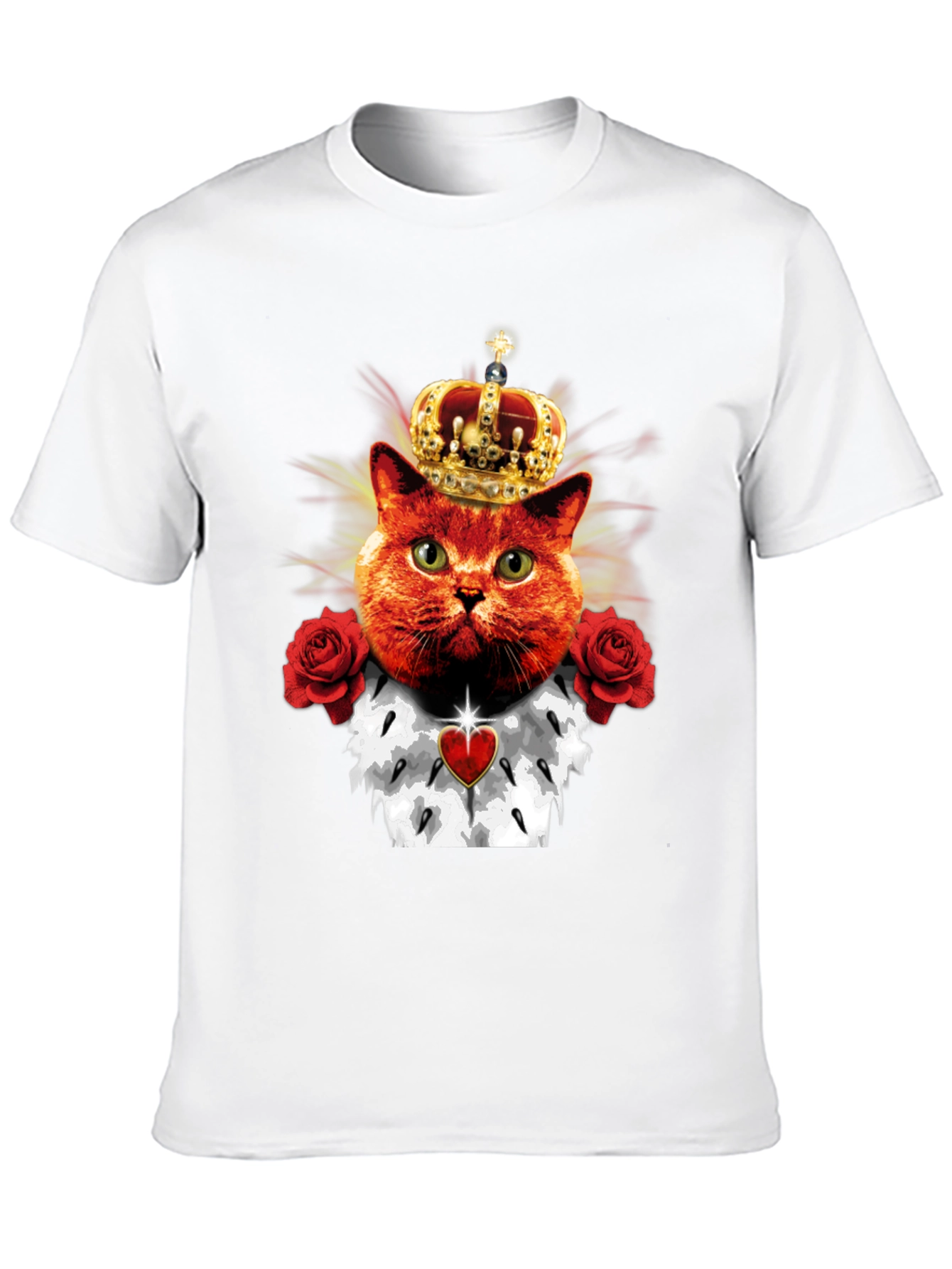 King Cat T-Shirt - Royal Feline Tee