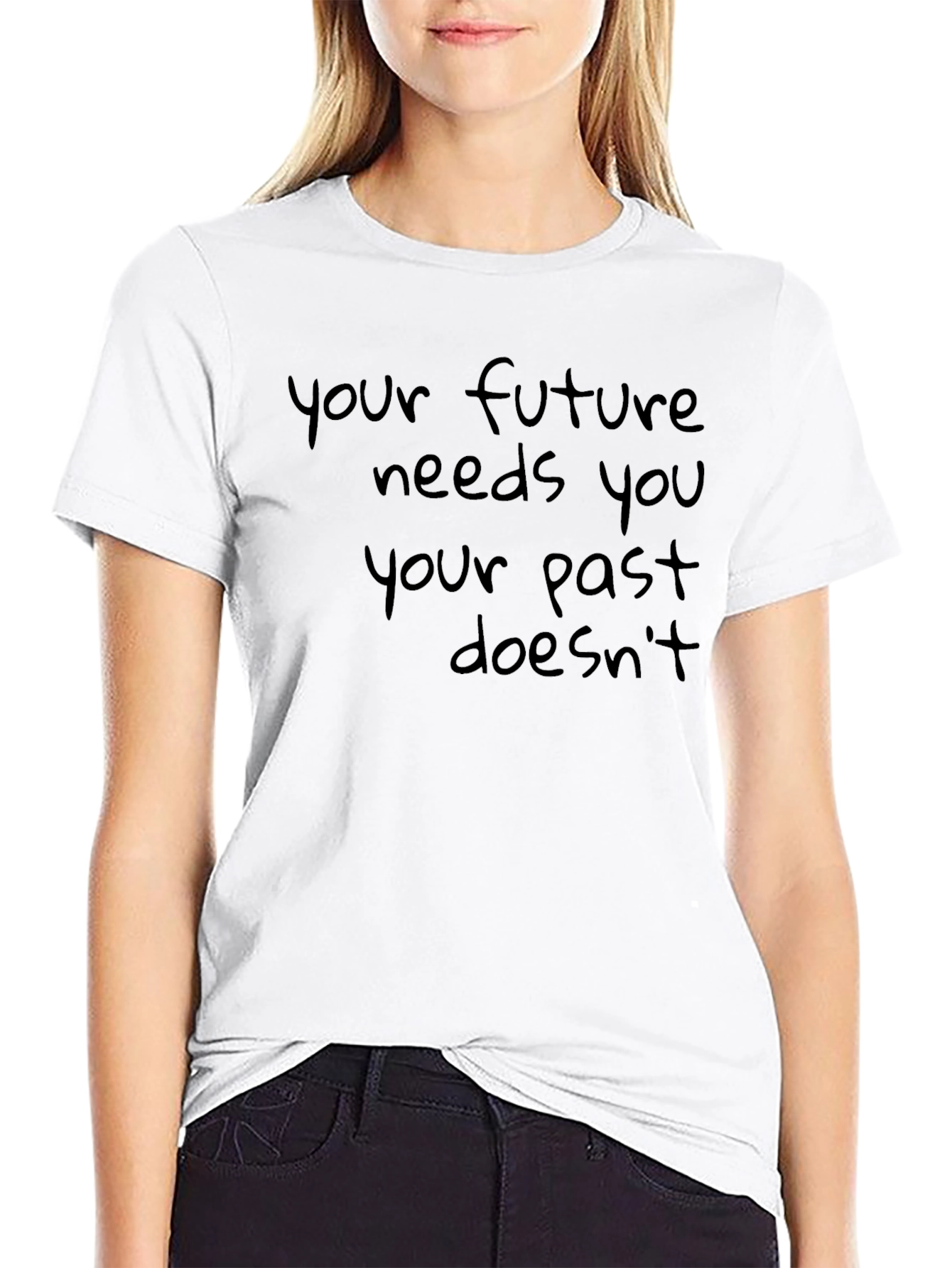 Your Future Needs You Black Graphic Tee