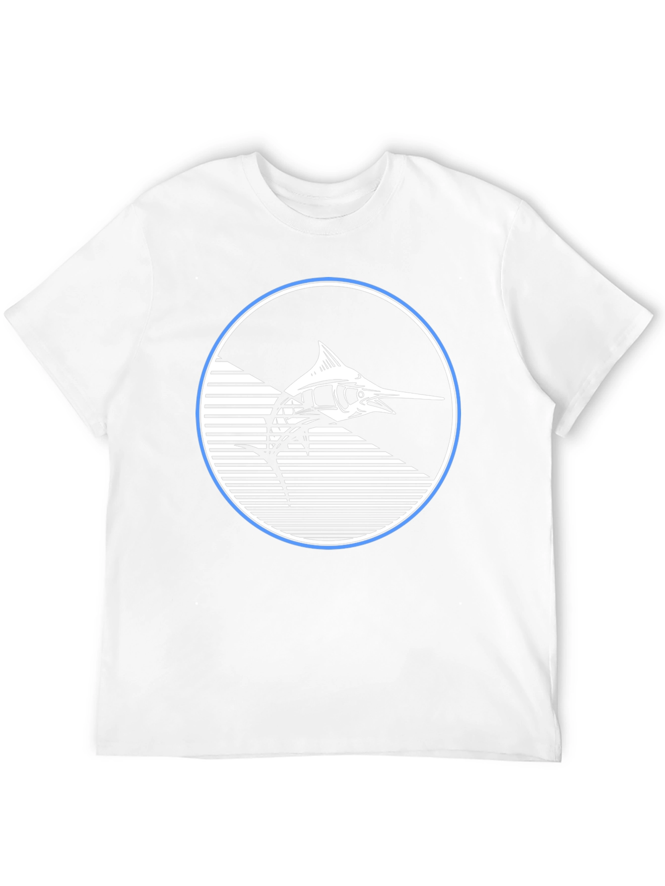 Marlin Fish Graphic T-Shirt - Stylish Black Tee