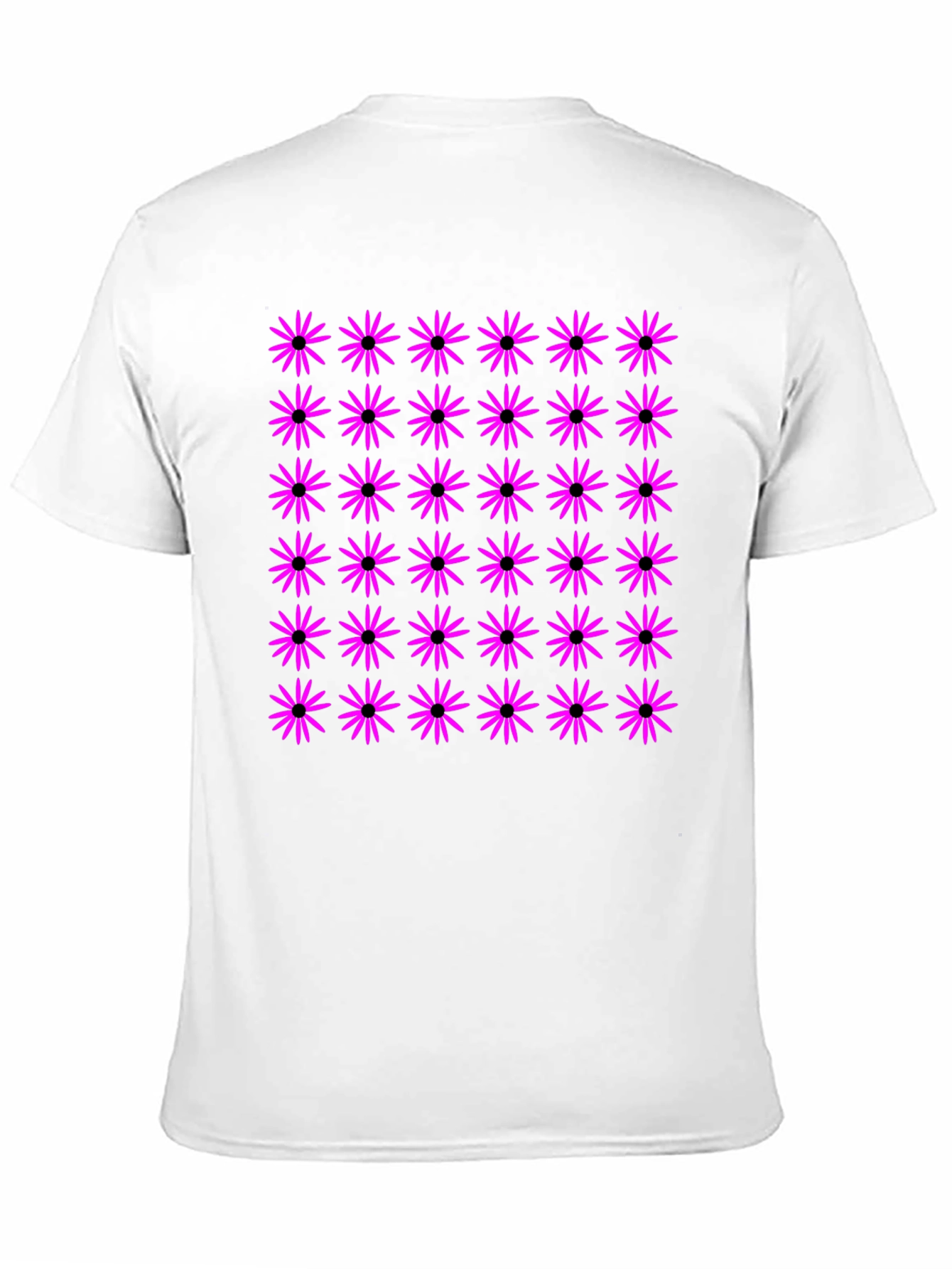 Floral Print Black T-Shirt for Men