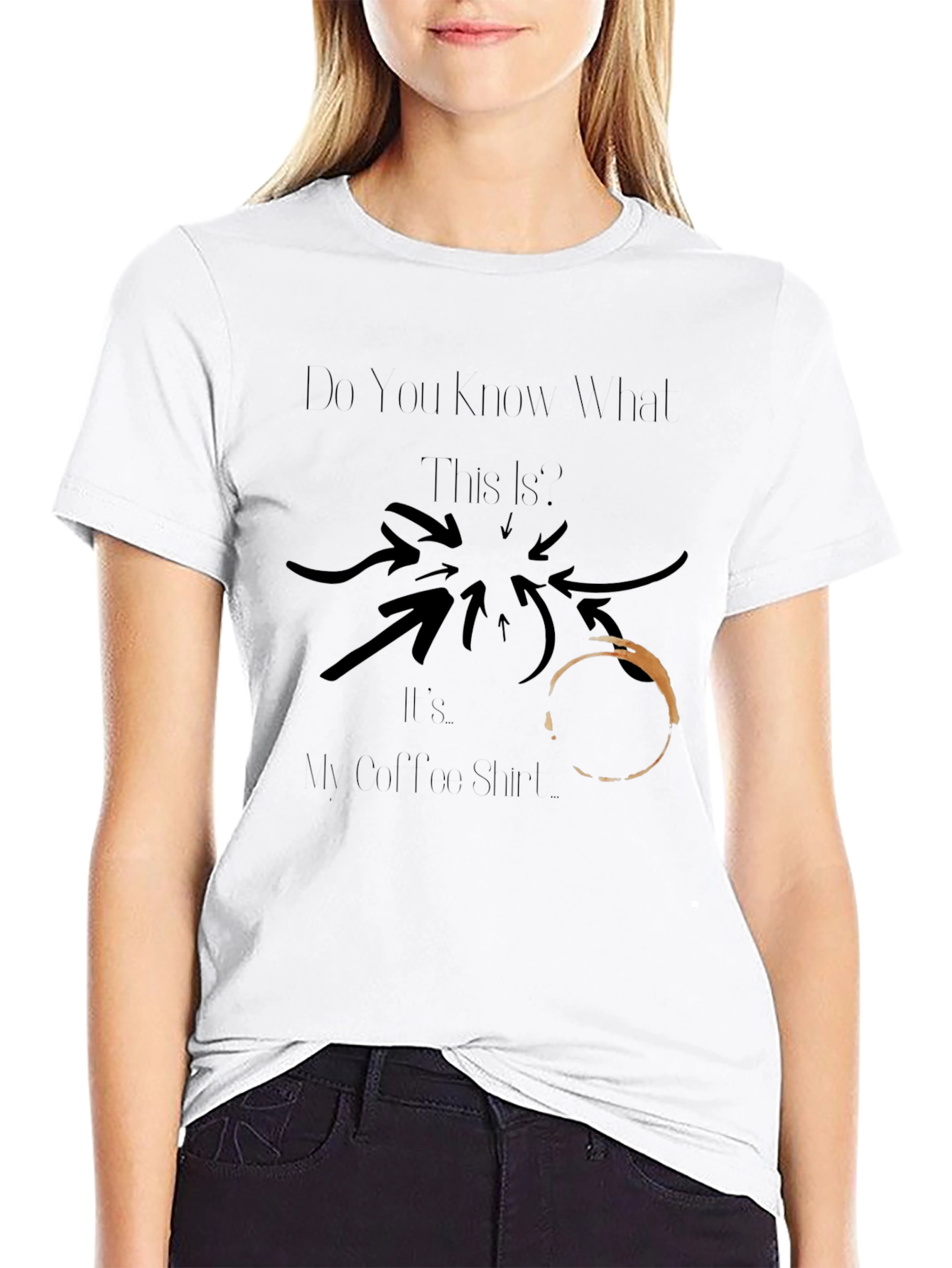 Coffee Stain T-Shirt - Humor Tee