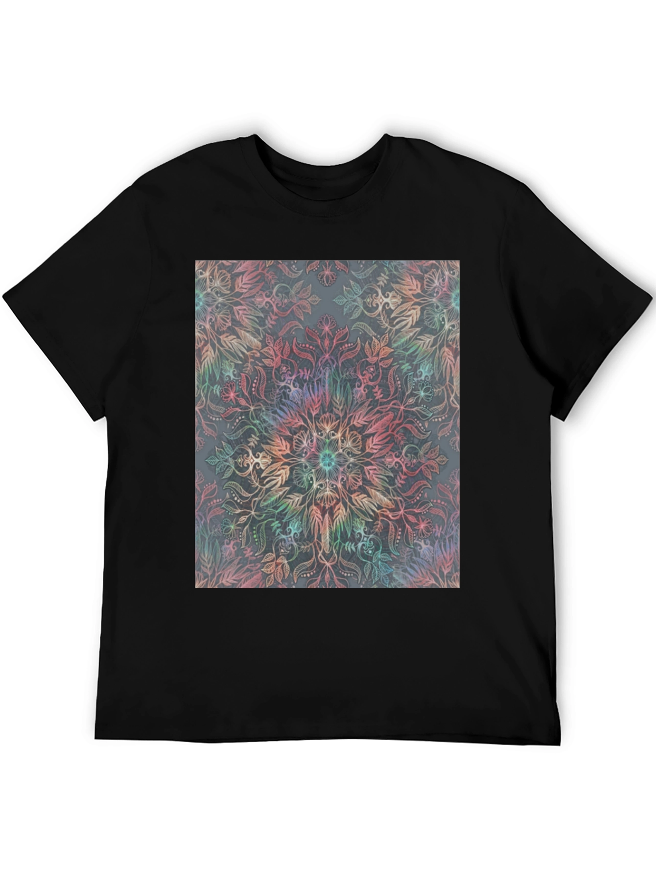 Floral Mandala T-Shirt - Unique Graphic Tee