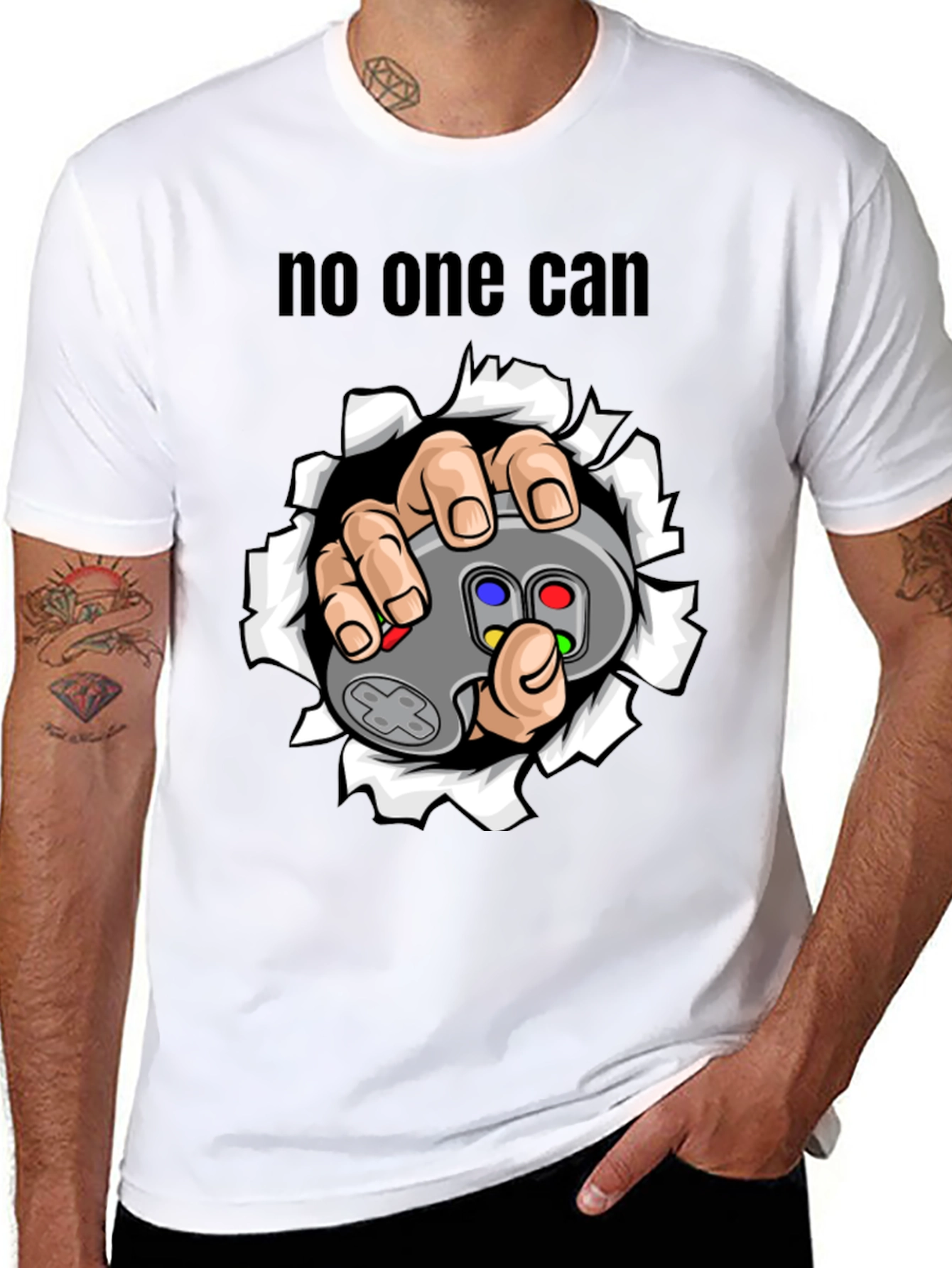 Gamer No One Can T-Shirt - Controller Graphic