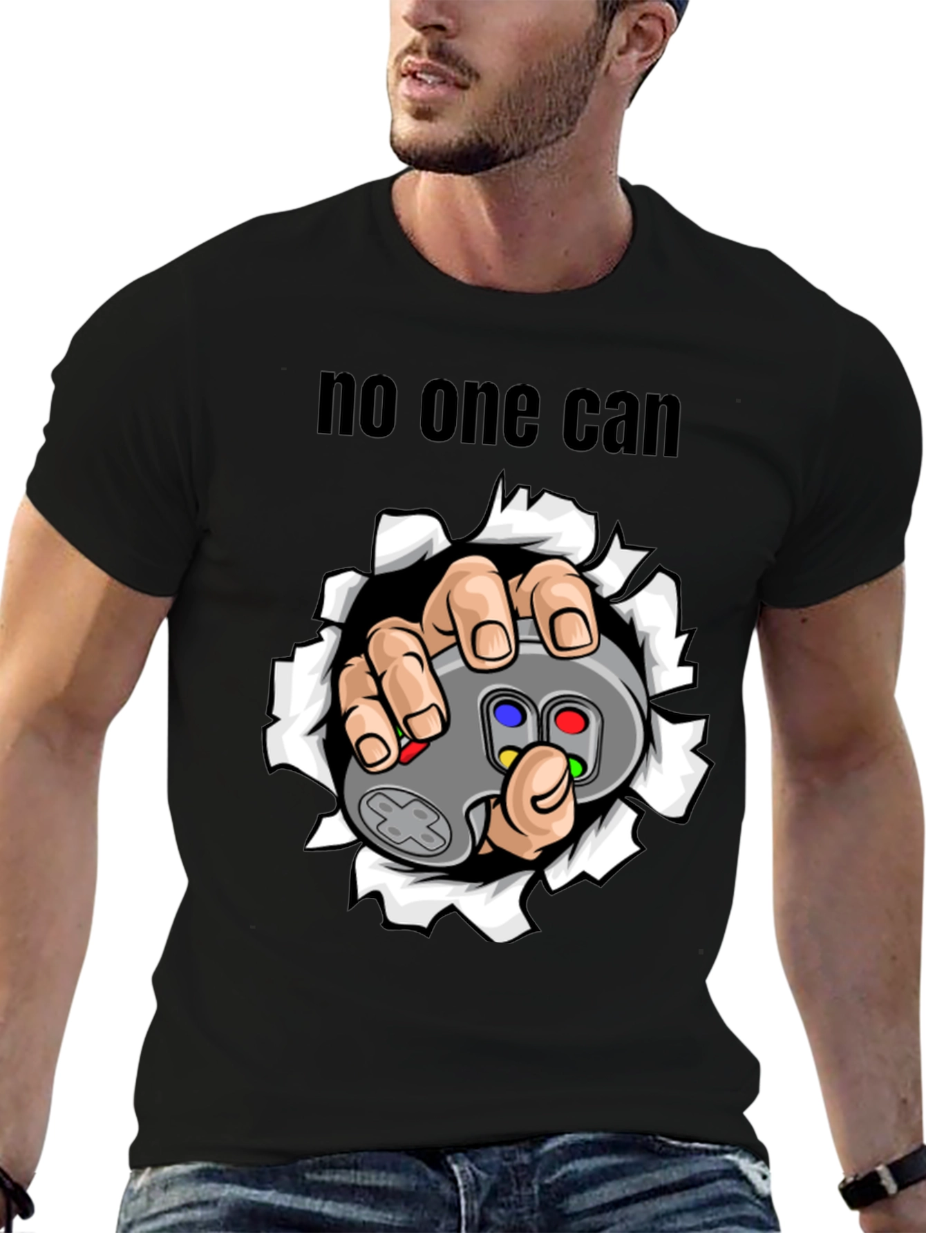 Gamer No One Can T-Shirt - Controller Graphic