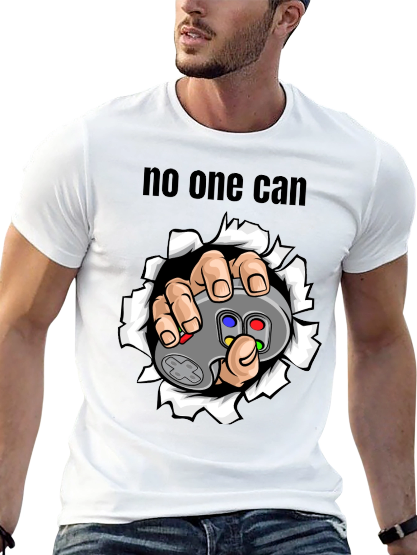 Gamer No One Can T-Shirt - Controller Graphic