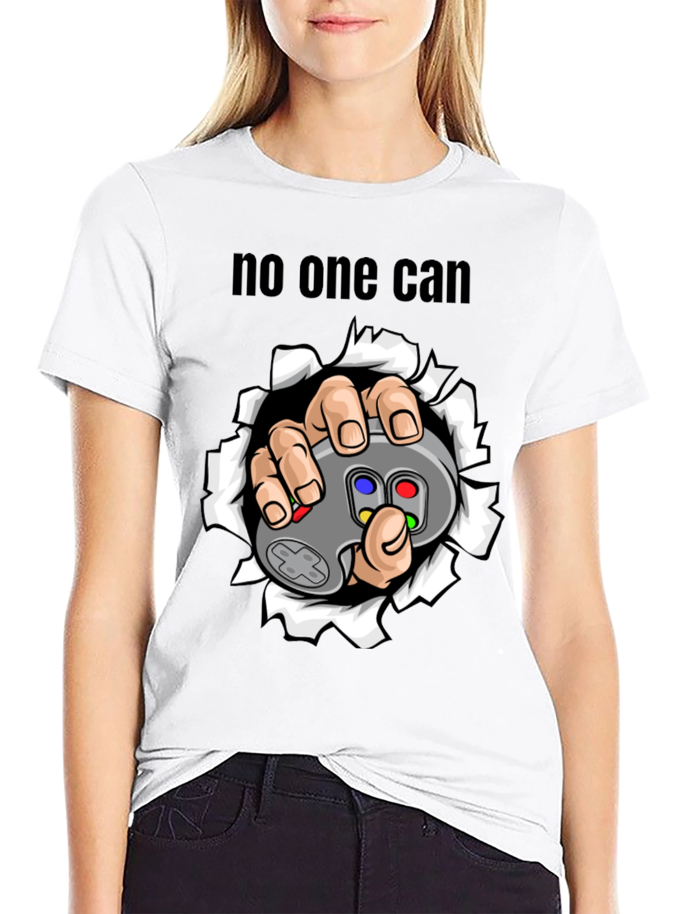 Gamer No One Can T-Shirt - Controller Graphic