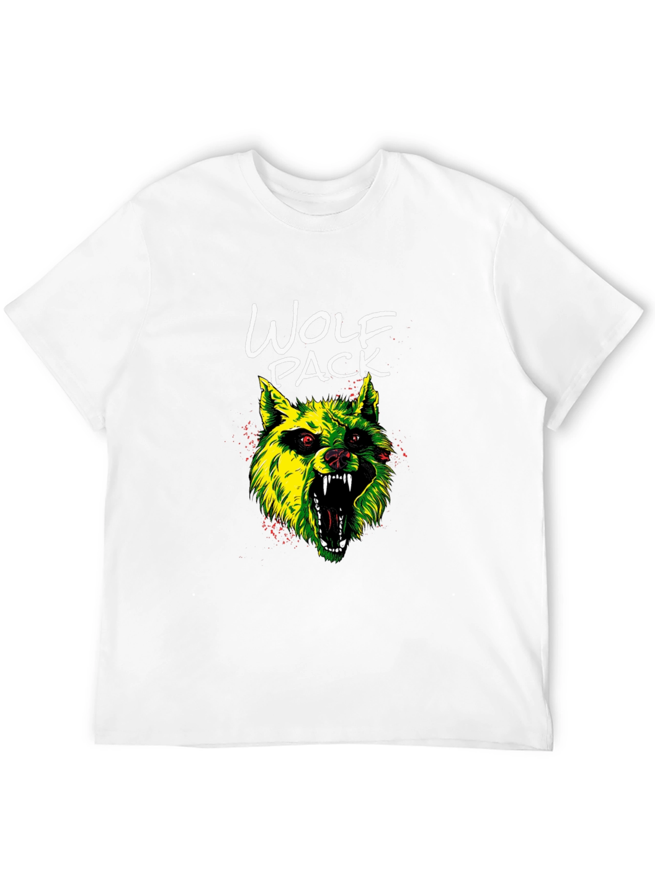 Wolf Pack Graphic Tee - Mens Black T-Shirt
