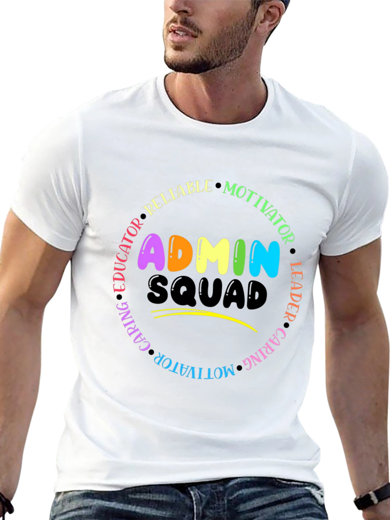Admin Squad T-Shirt - Educator Leader Motivator