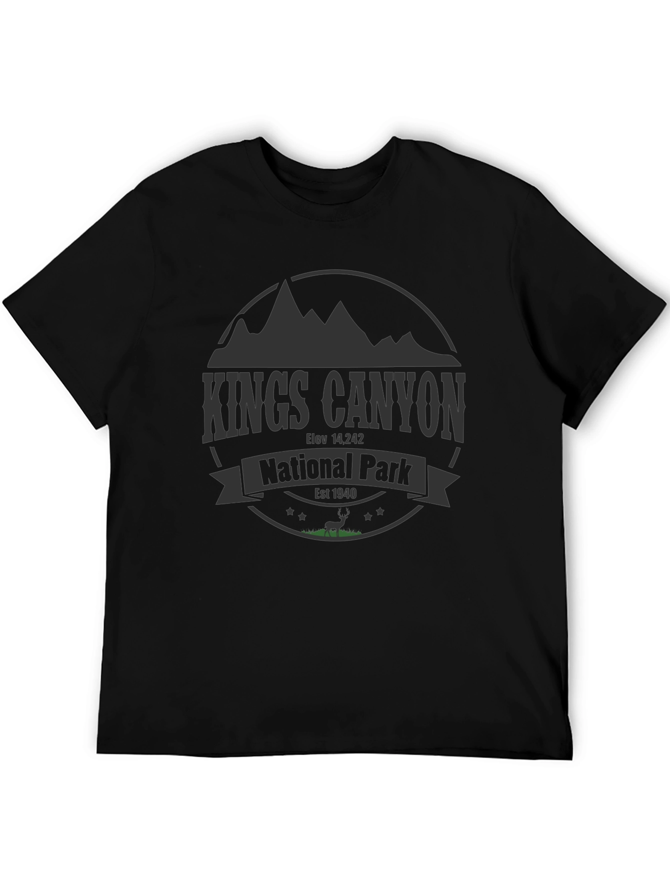 Kings Canyon National Park T-Shirt - Mountain Design