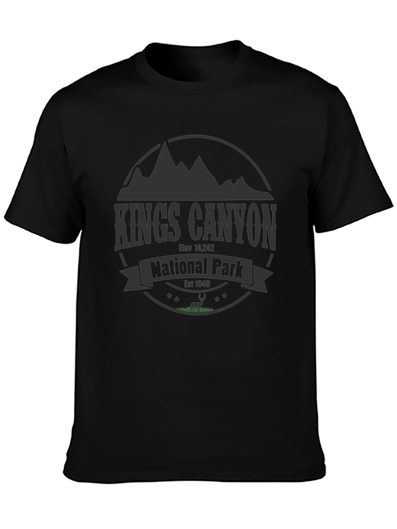 Kings Canyon National Park T-Shirt - Mountain Design