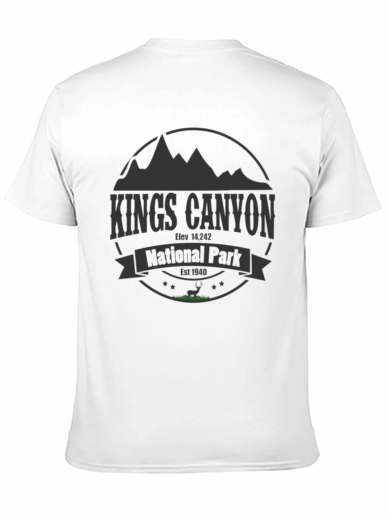 Kings Canyon National Park T-Shirt - Mountain Design