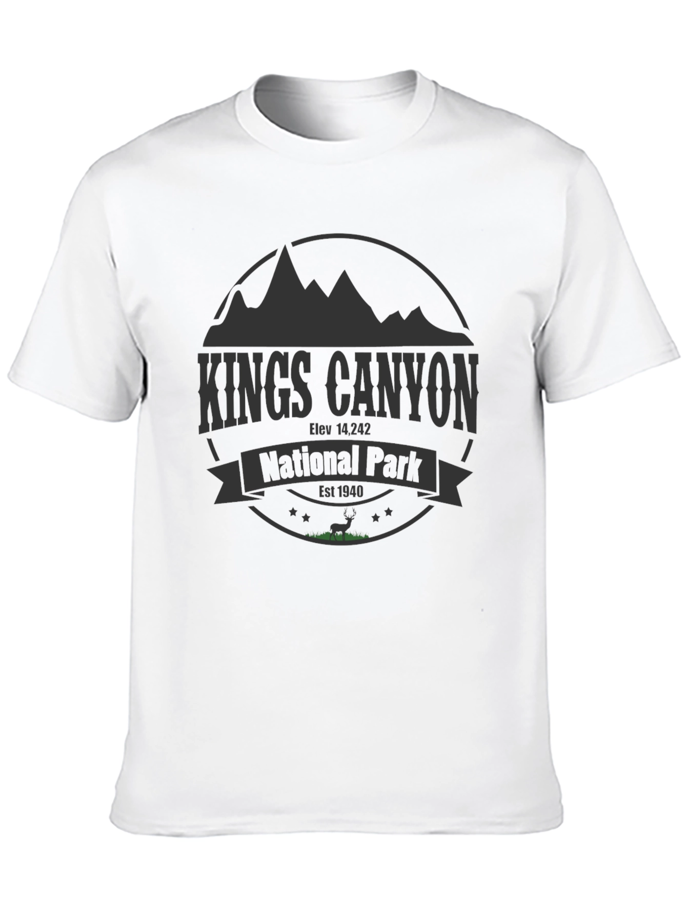 Kings Canyon National Park T-Shirt - Mountain Design
