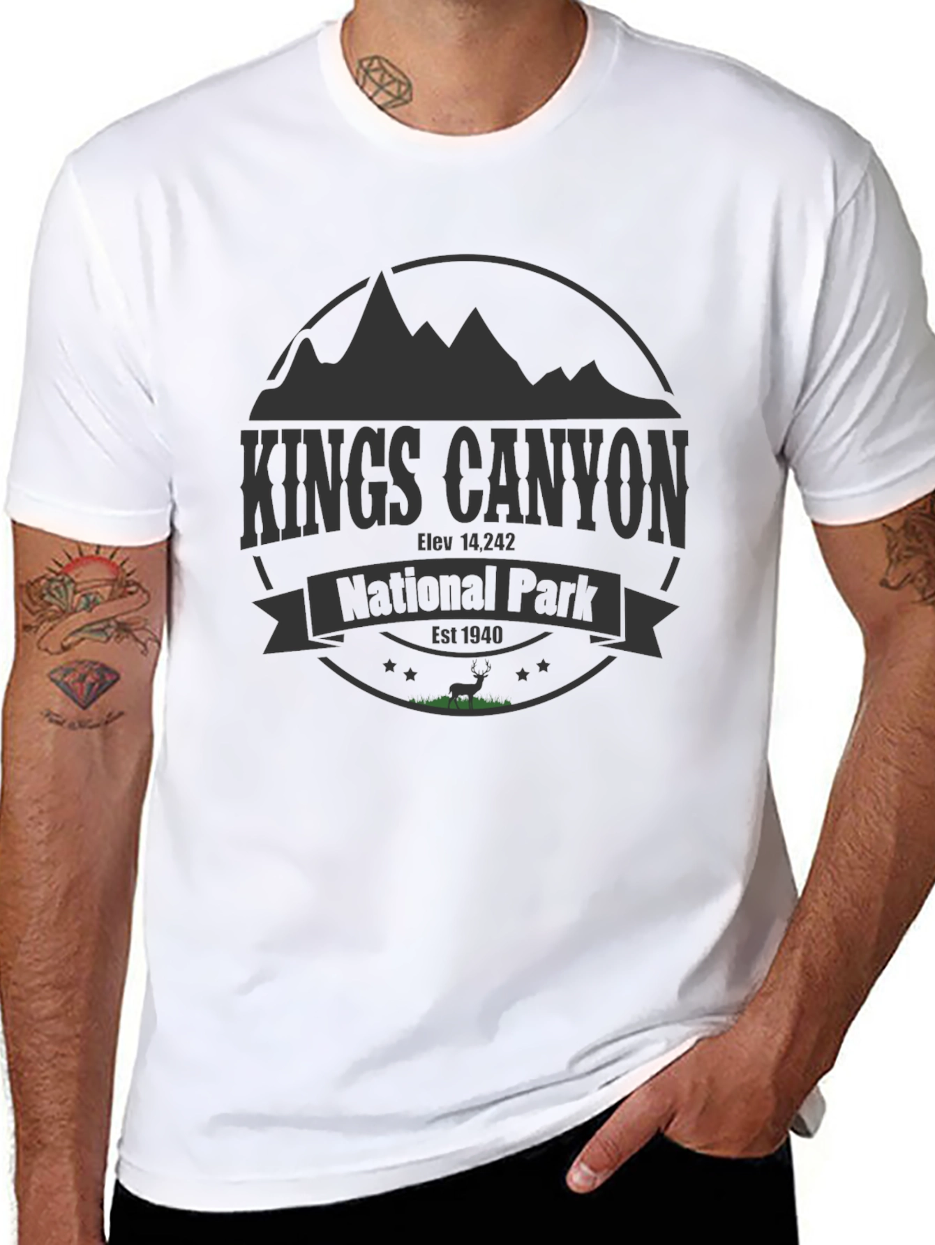 Kings Canyon National Park T-Shirt - Mountain Design