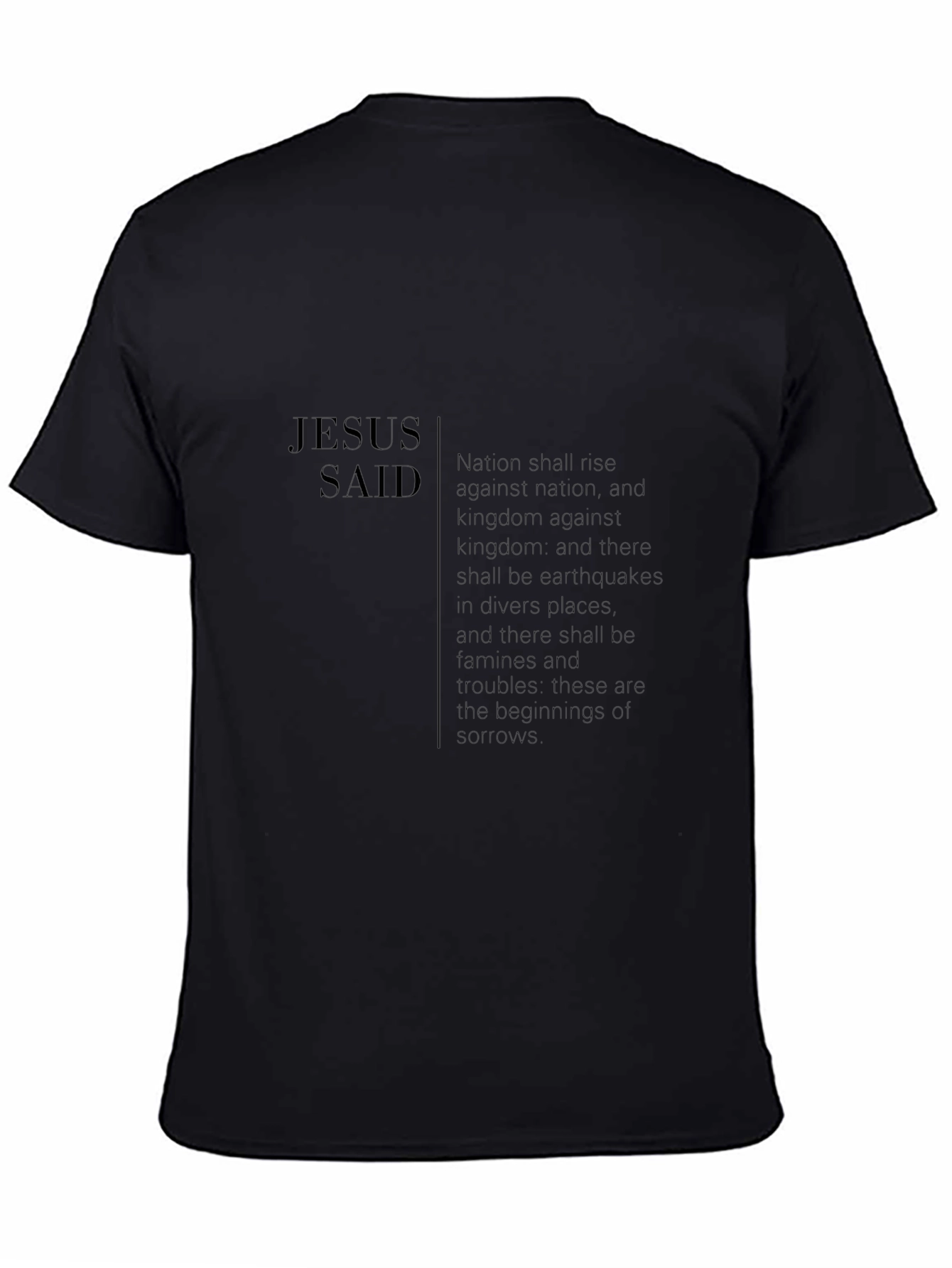 Jesus Said T-Shirt Religious Graphic Tee Christian Apparel