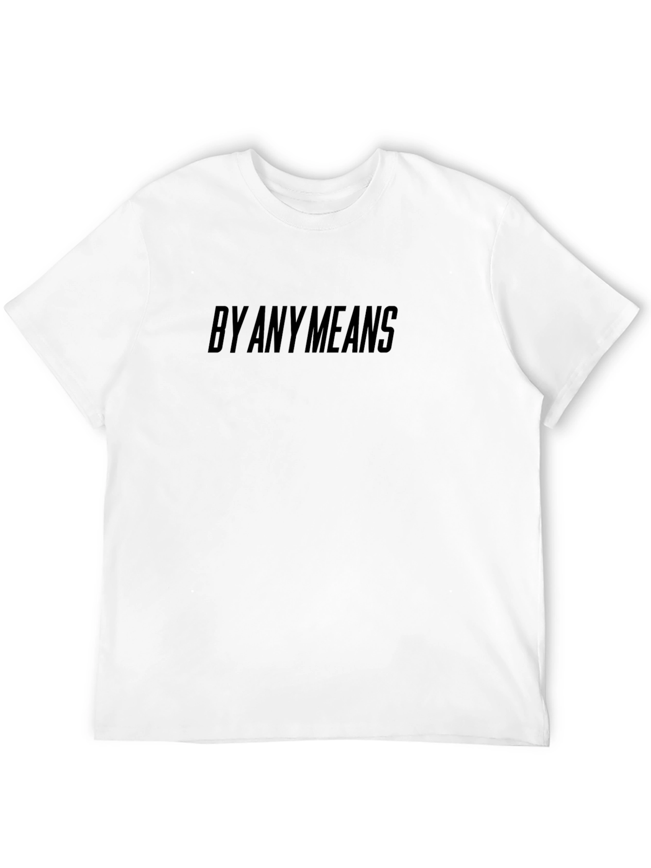 By Any Means Black Graphic Tee