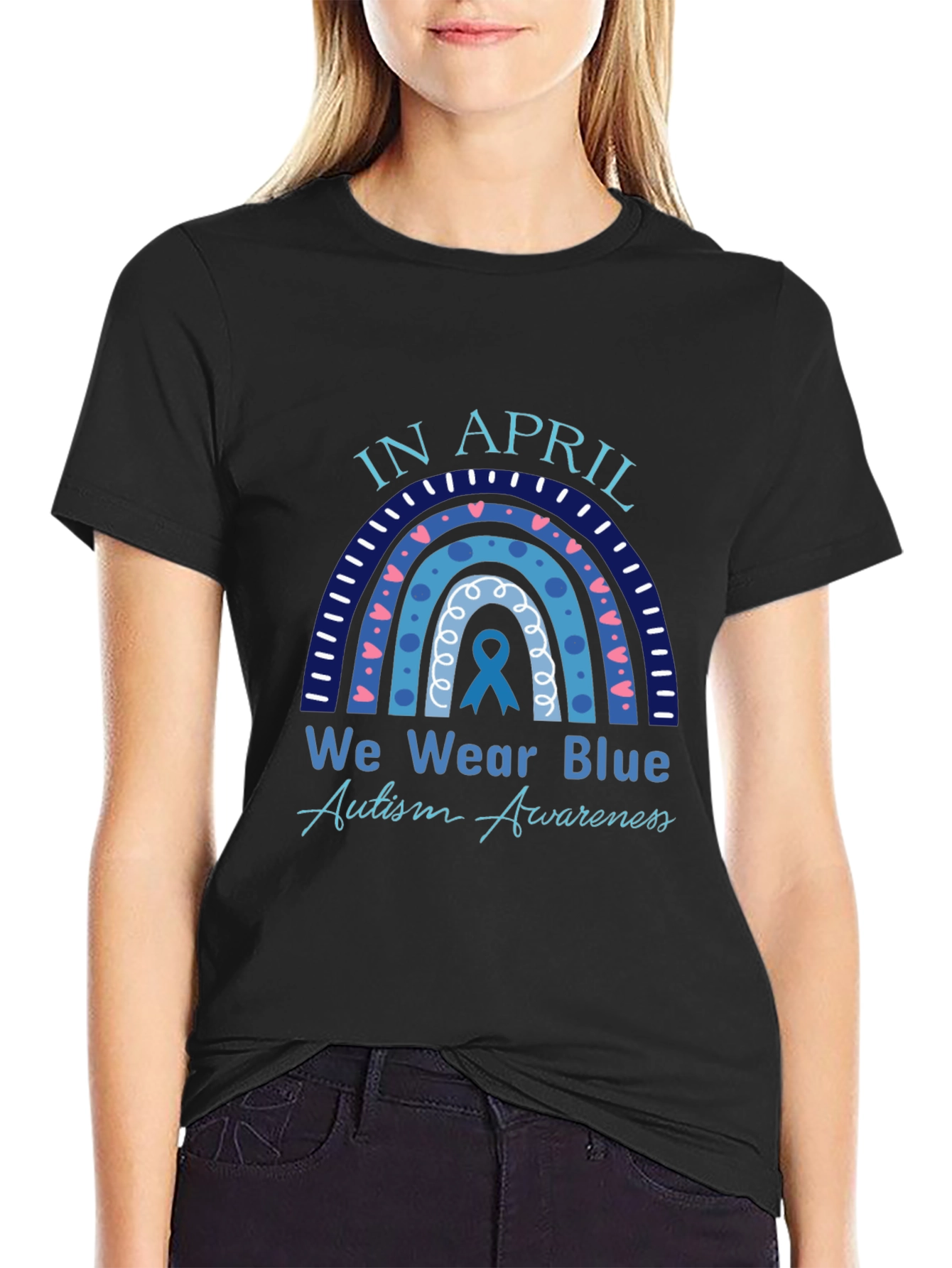 Autism Awareness T-Shirt - In April We Wear Blue