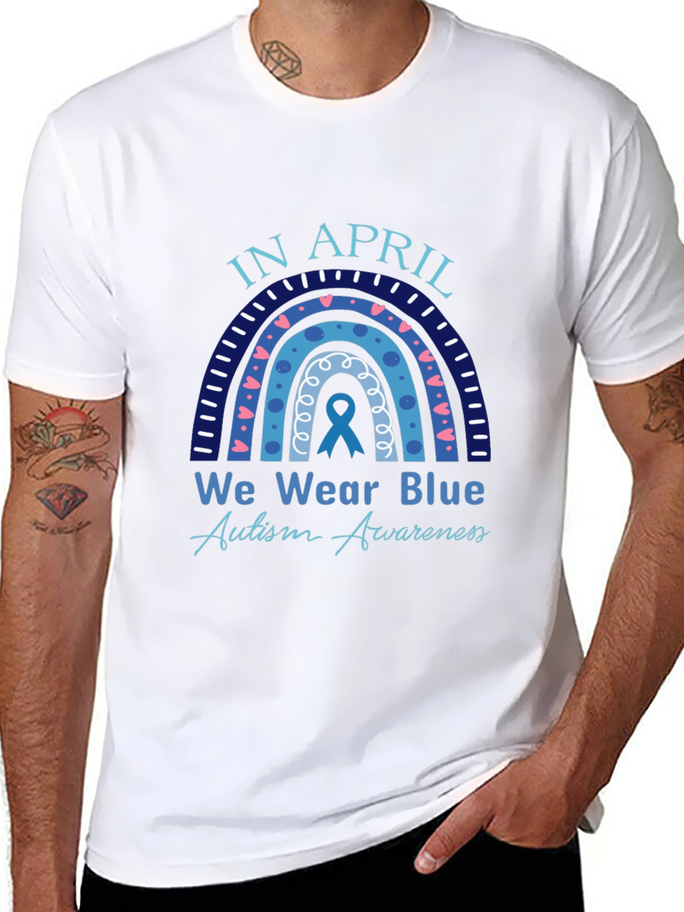 Autism Awareness T-Shirt - In April We Wear Blue