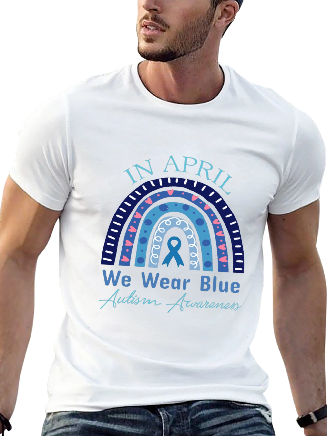 Autism Awareness T-Shirt - In April We Wear Blue
