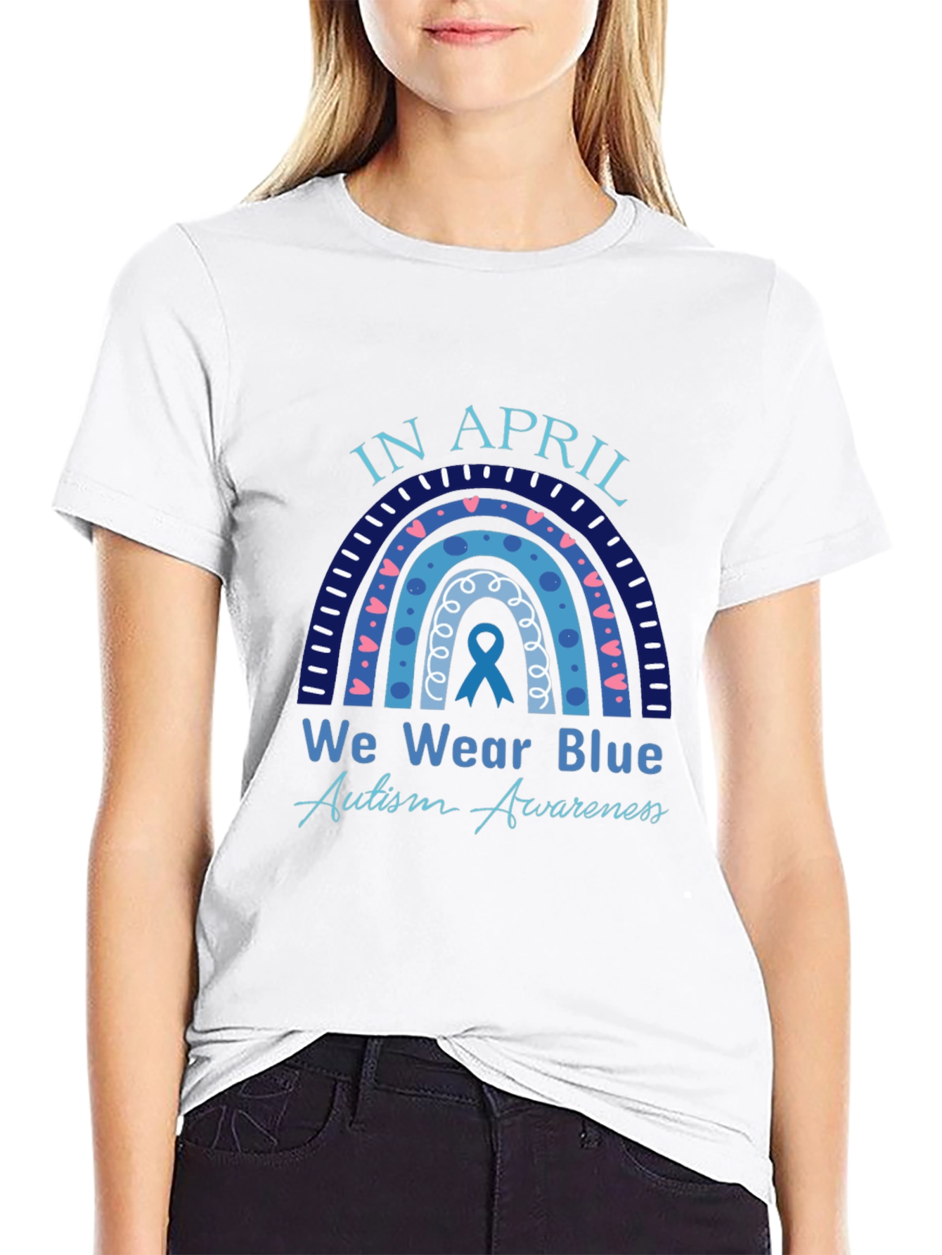 Autism Awareness T-Shirt - In April We Wear Blue