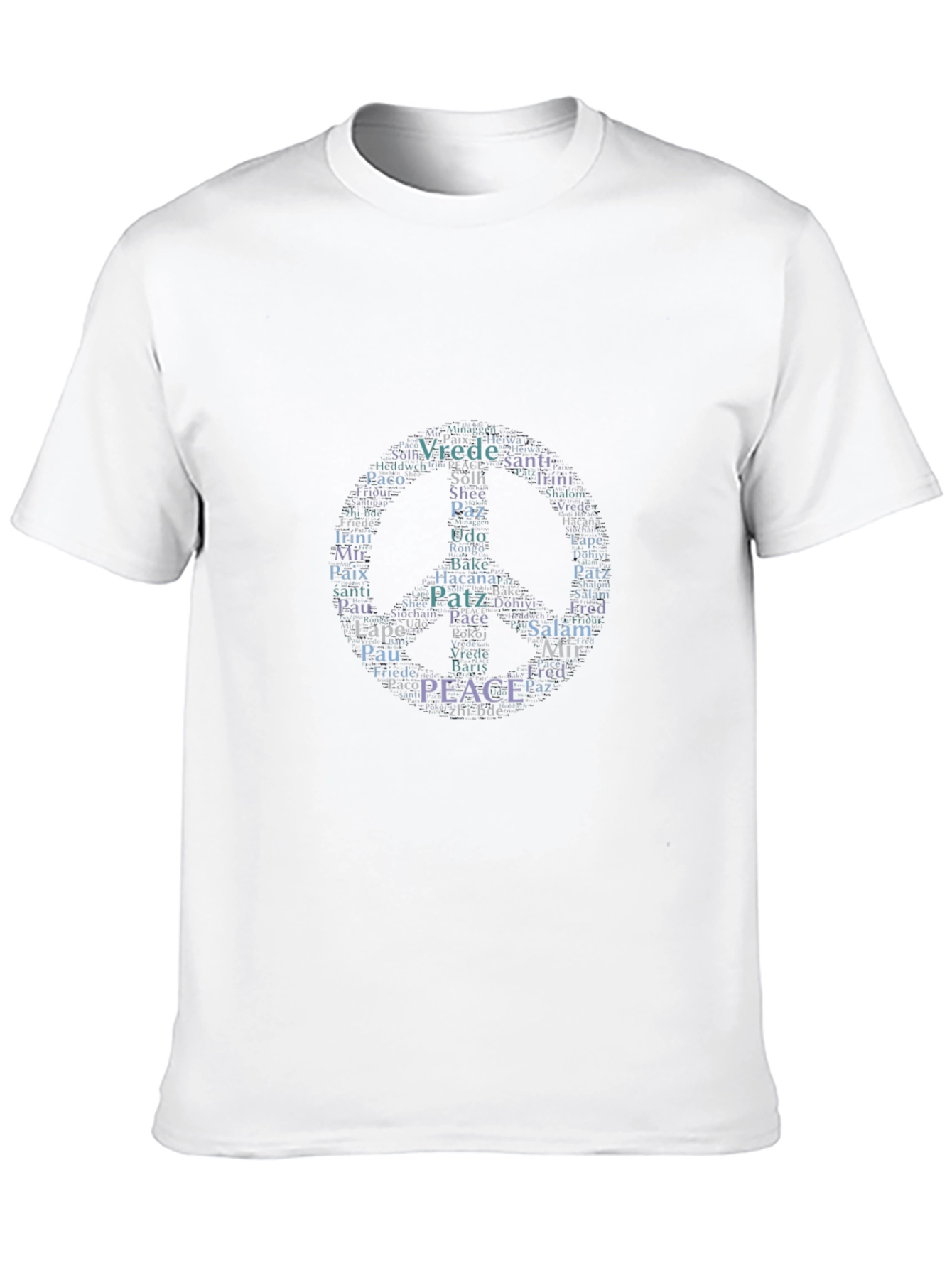 Peace Sign T-Shirt - Languages of Peace Graphic Tee