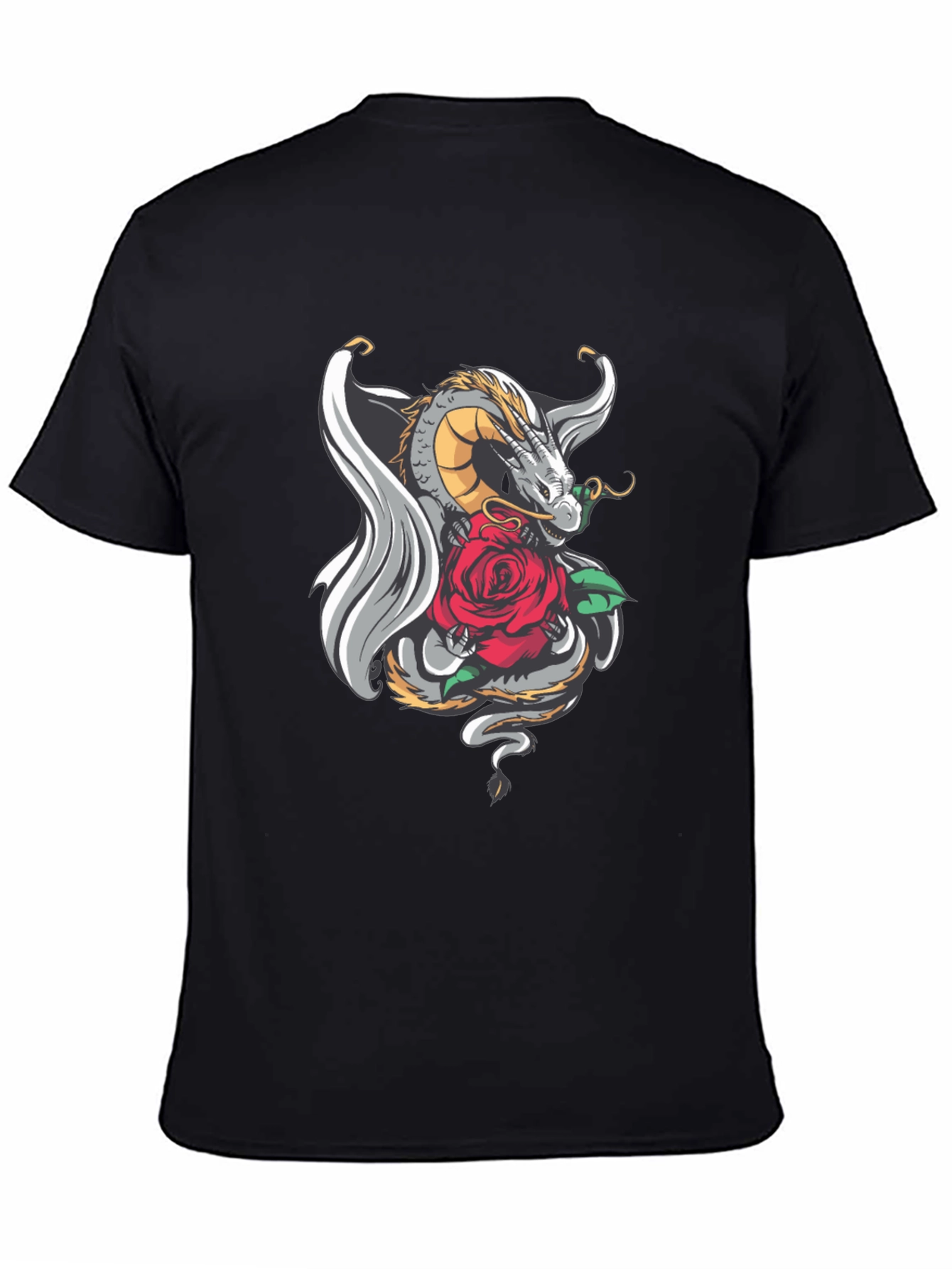 Dragon and Rose Graphic Tee
