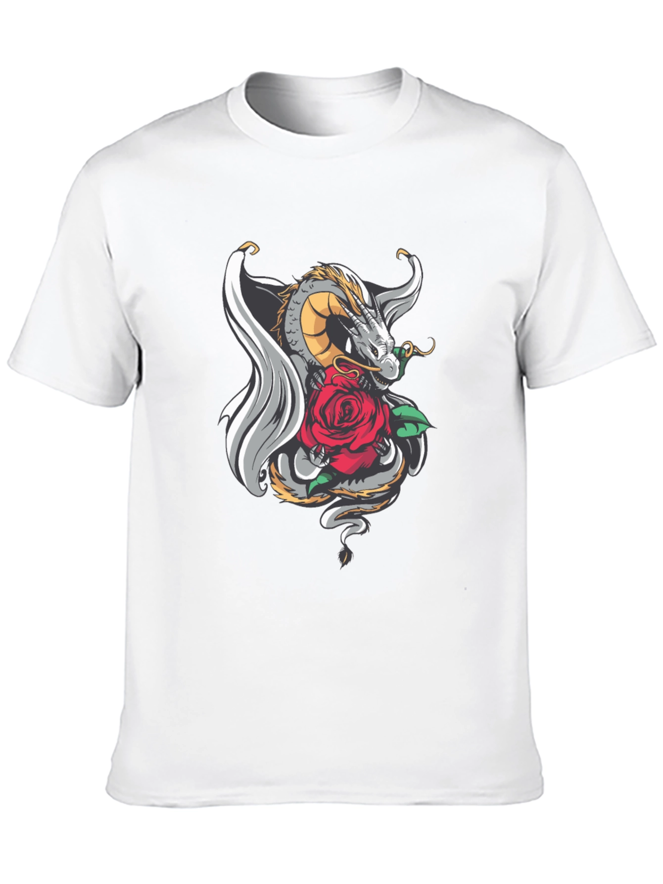 Dragon and Rose Graphic Tee