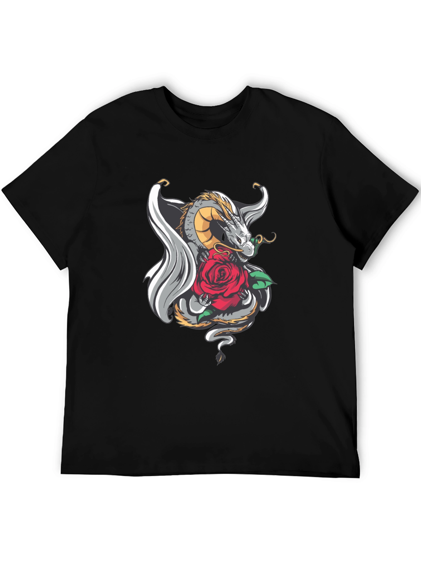 Dragon and Rose Graphic Tee