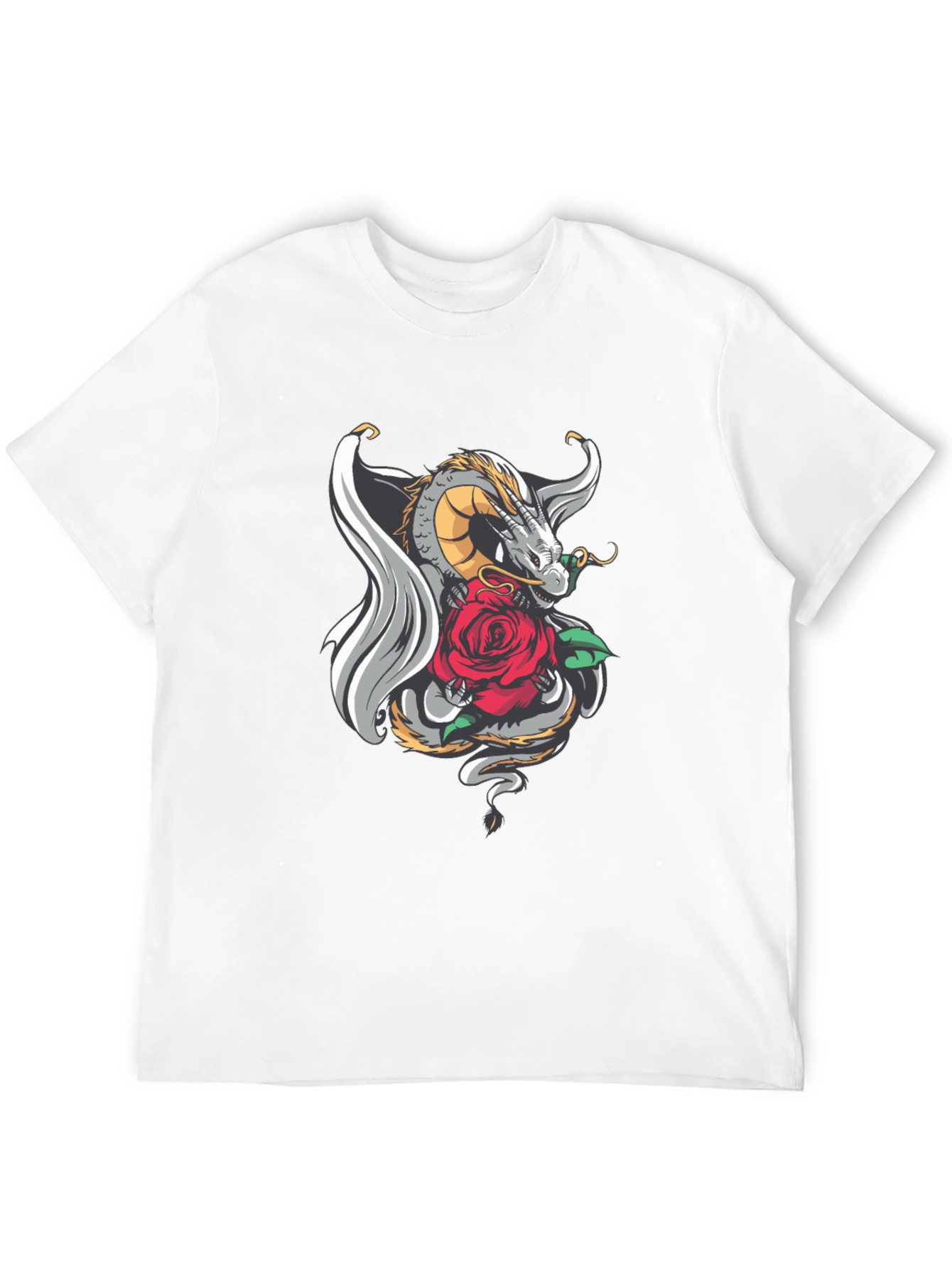 Dragon and Rose Graphic Tee