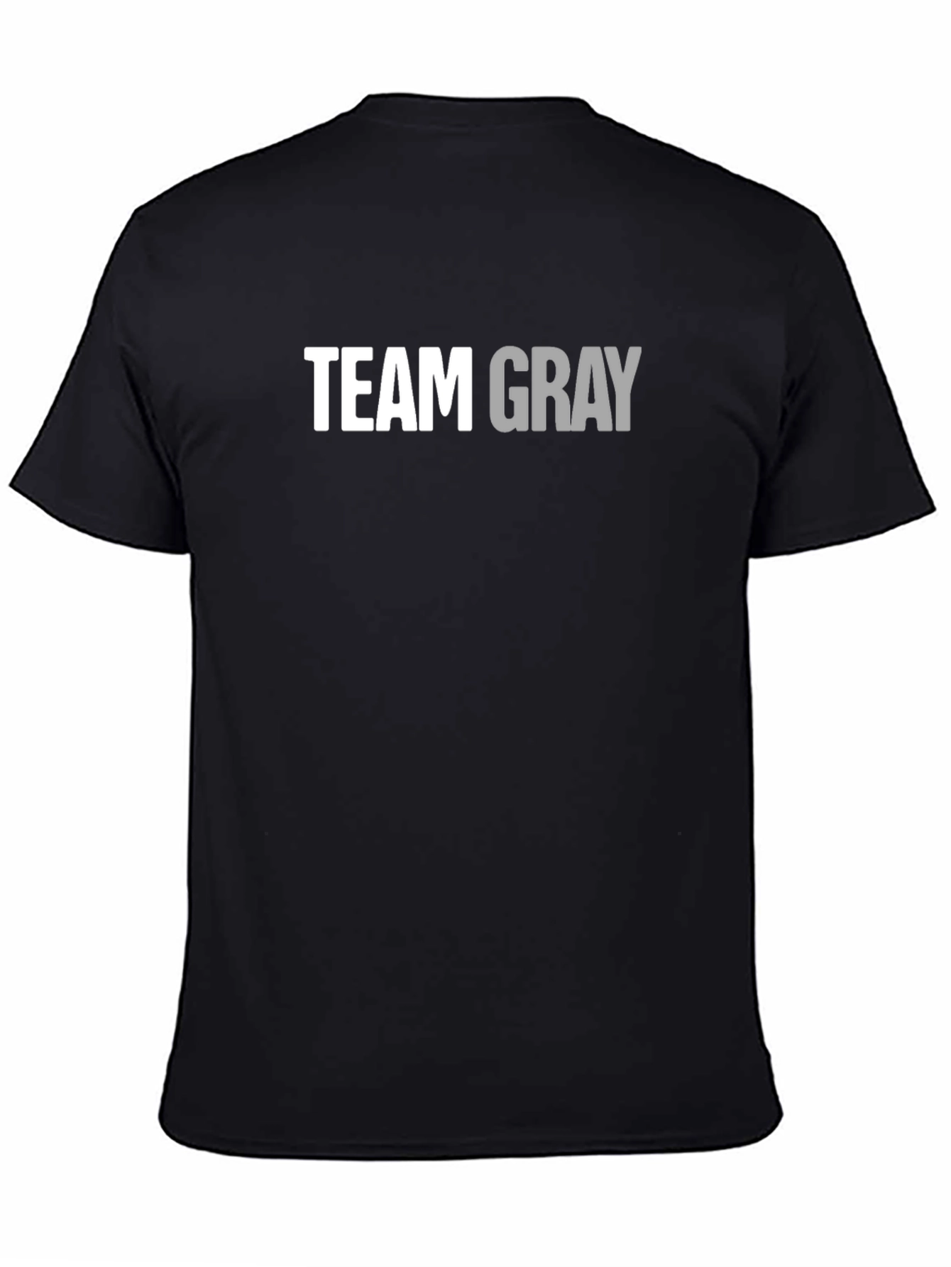 Team Gray Cotton Graphic T-Shirt