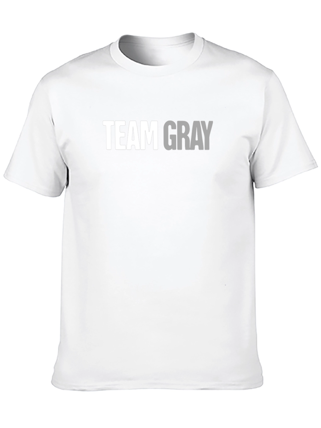 Team Gray Cotton Graphic T-Shirt