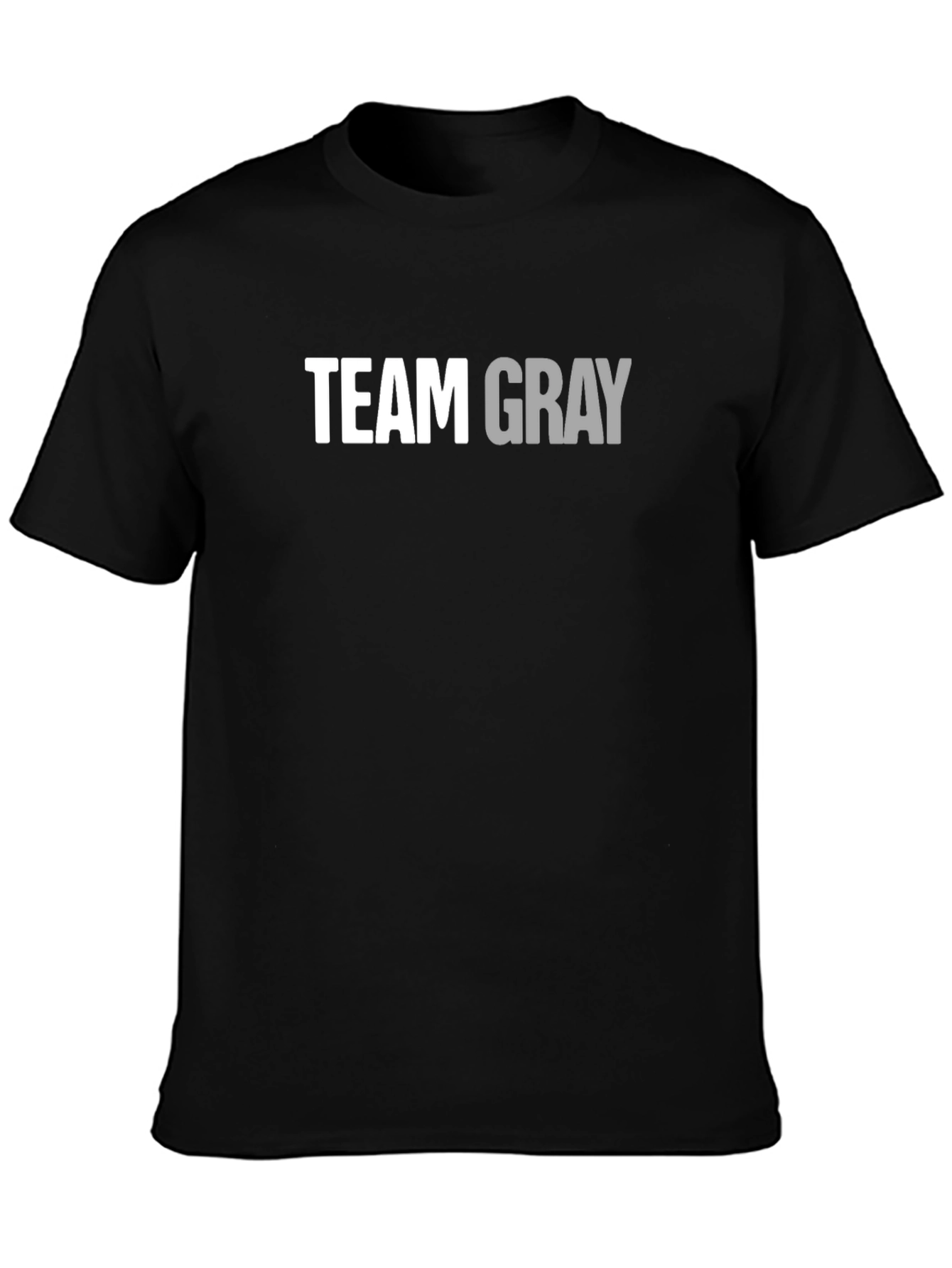 Team Gray Cotton Graphic T-Shirt