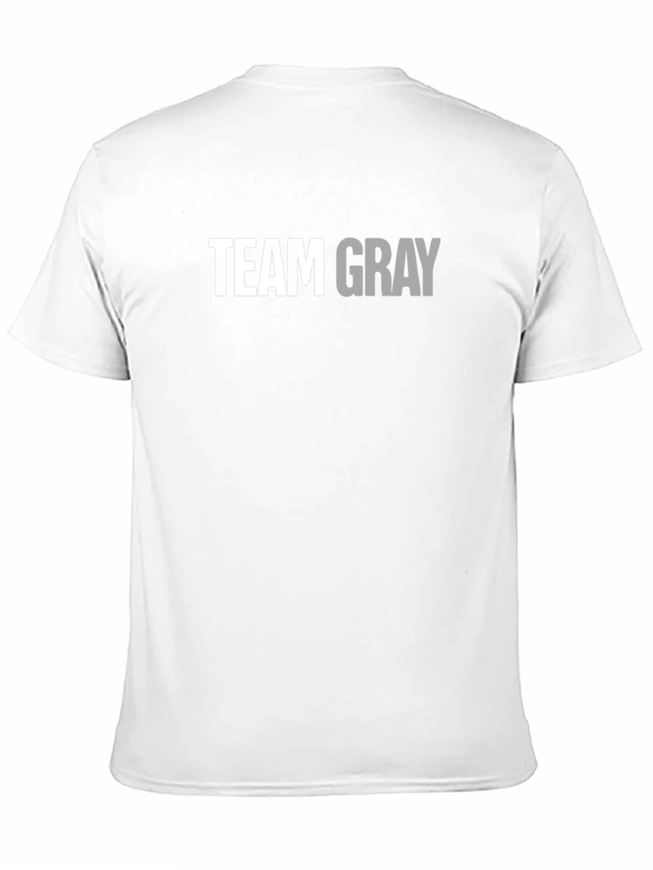 Team Gray Cotton Graphic T-Shirt