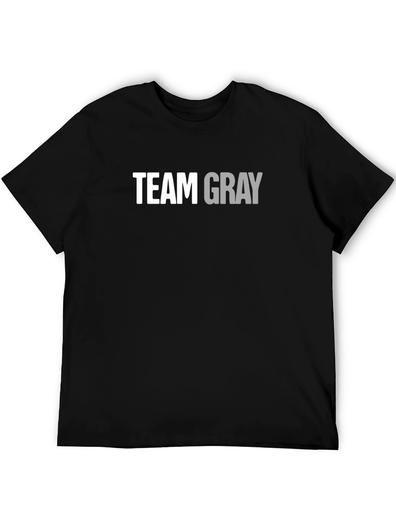 Team Gray Cotton Graphic T-Shirt