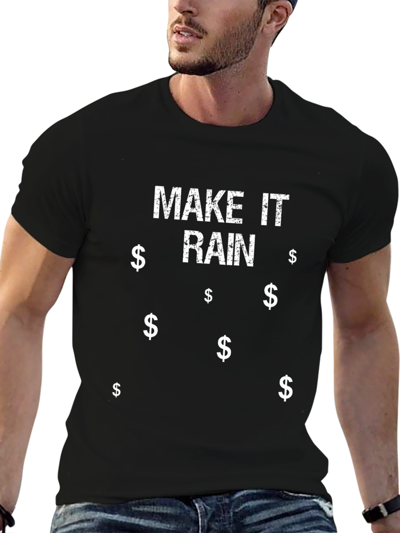Make It Rain Graphic Tee - Black