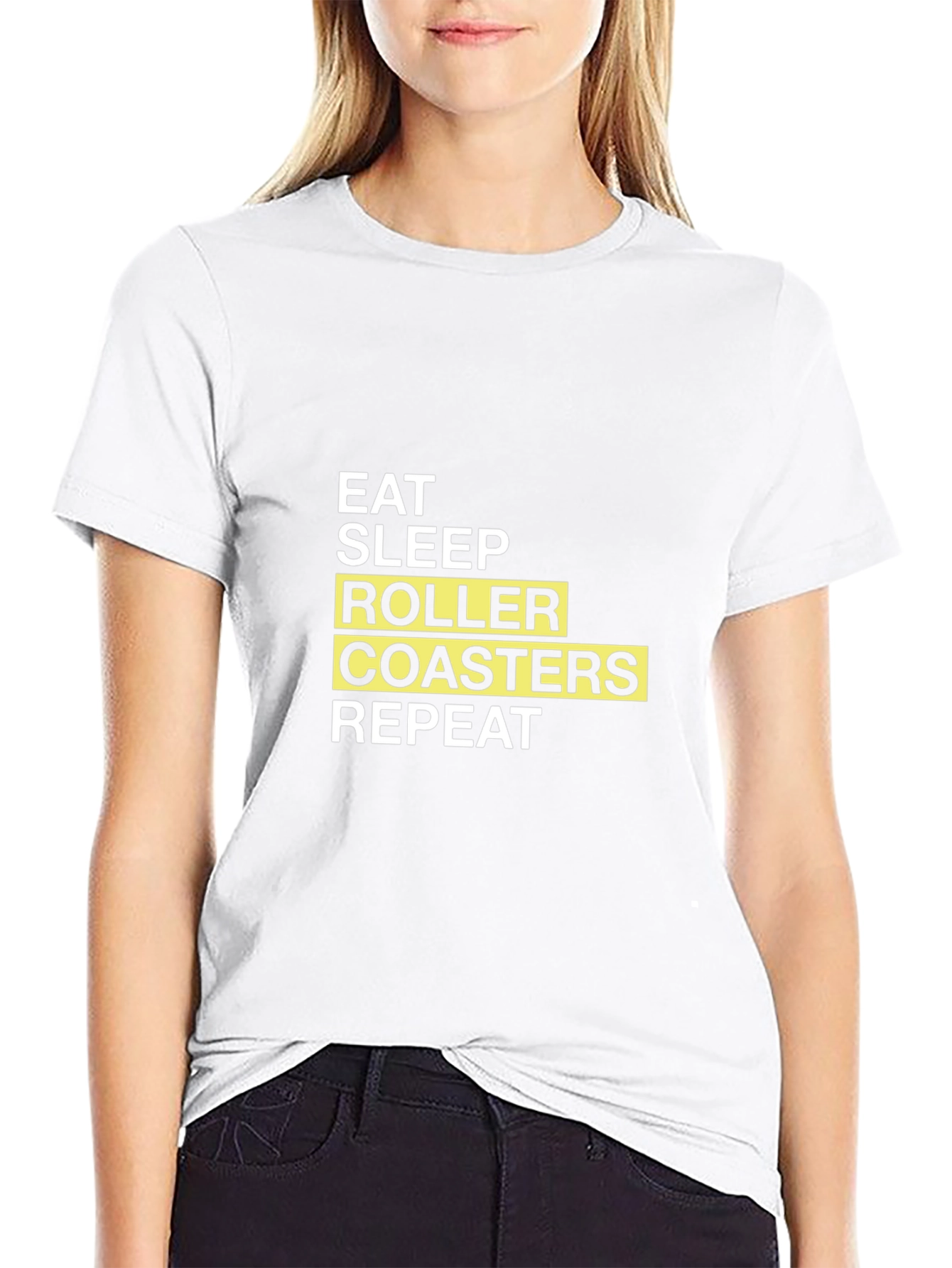 Eat Sleep Roller Coasters Repeat T-Shirt