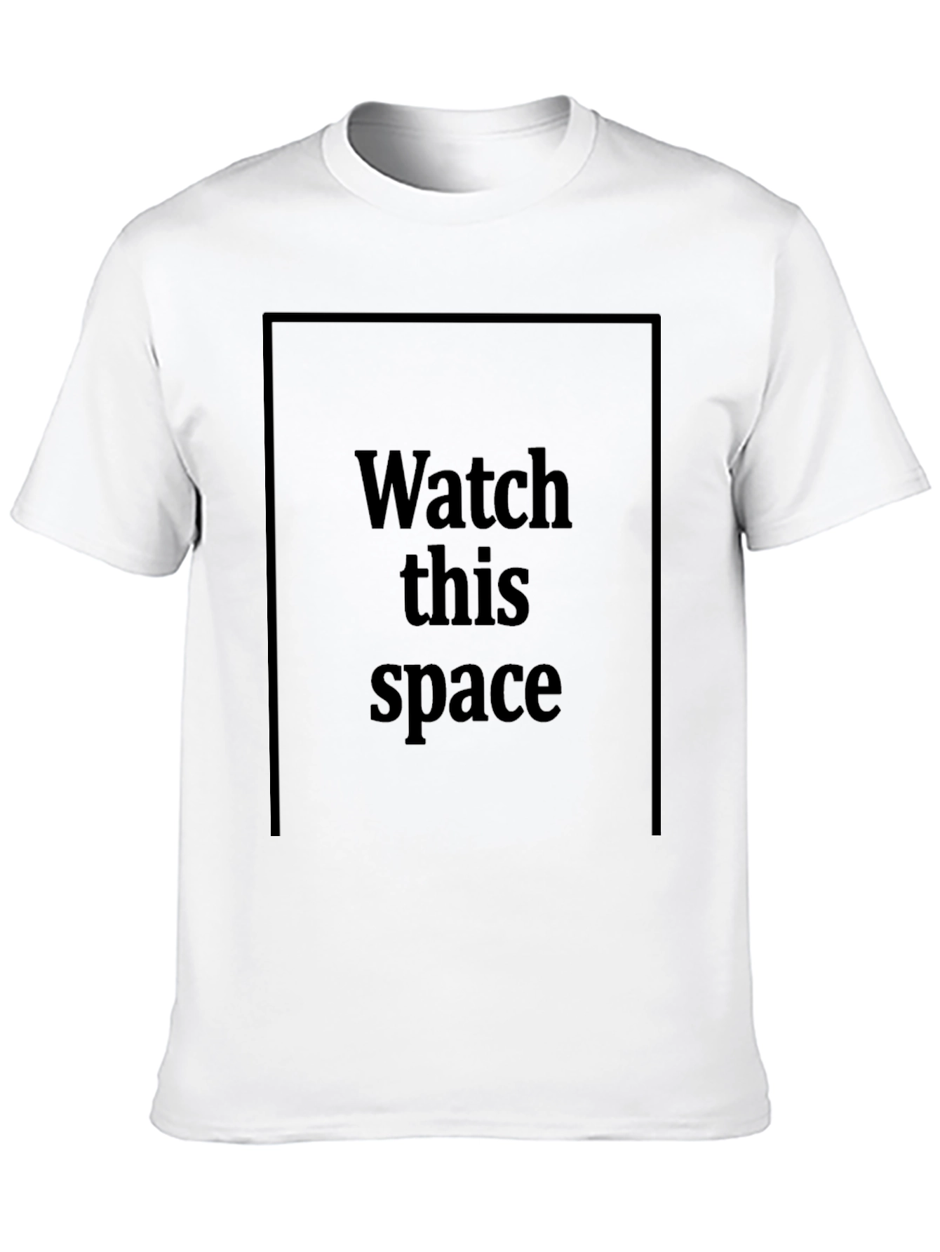 Watch This Space Black Graphic Tee
