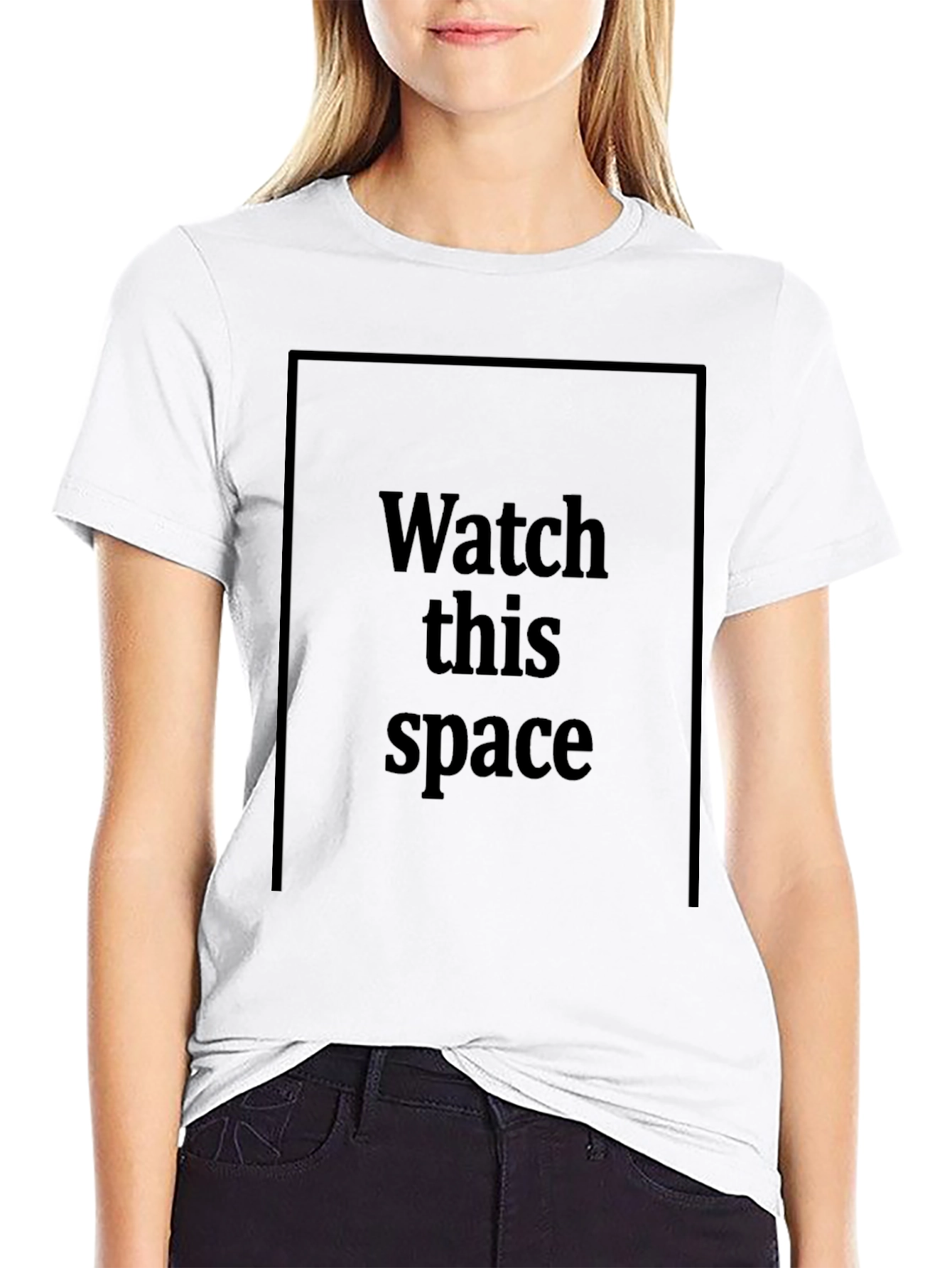 Watch This Space Black Graphic Tee
