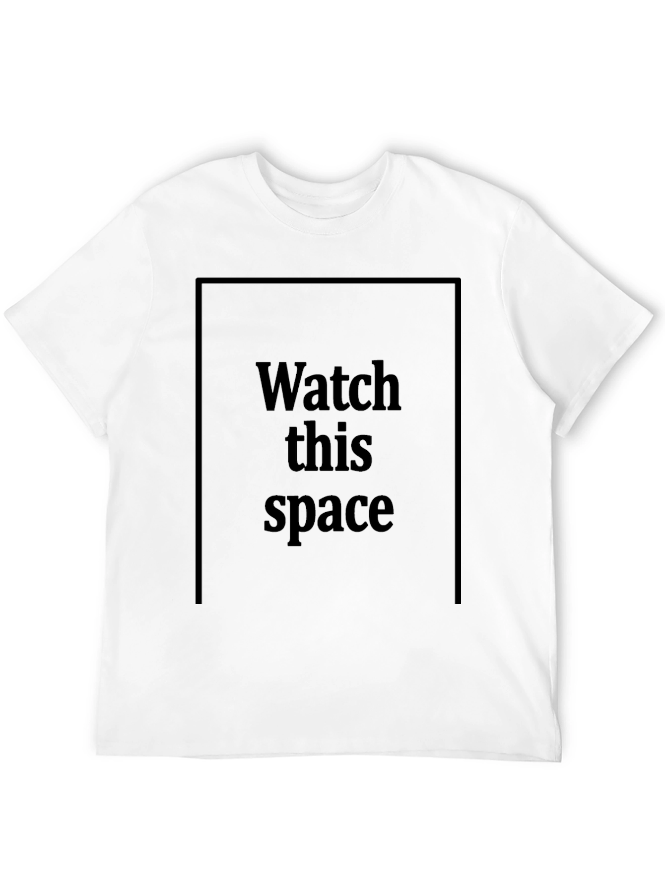 Watch This Space Black Graphic Tee