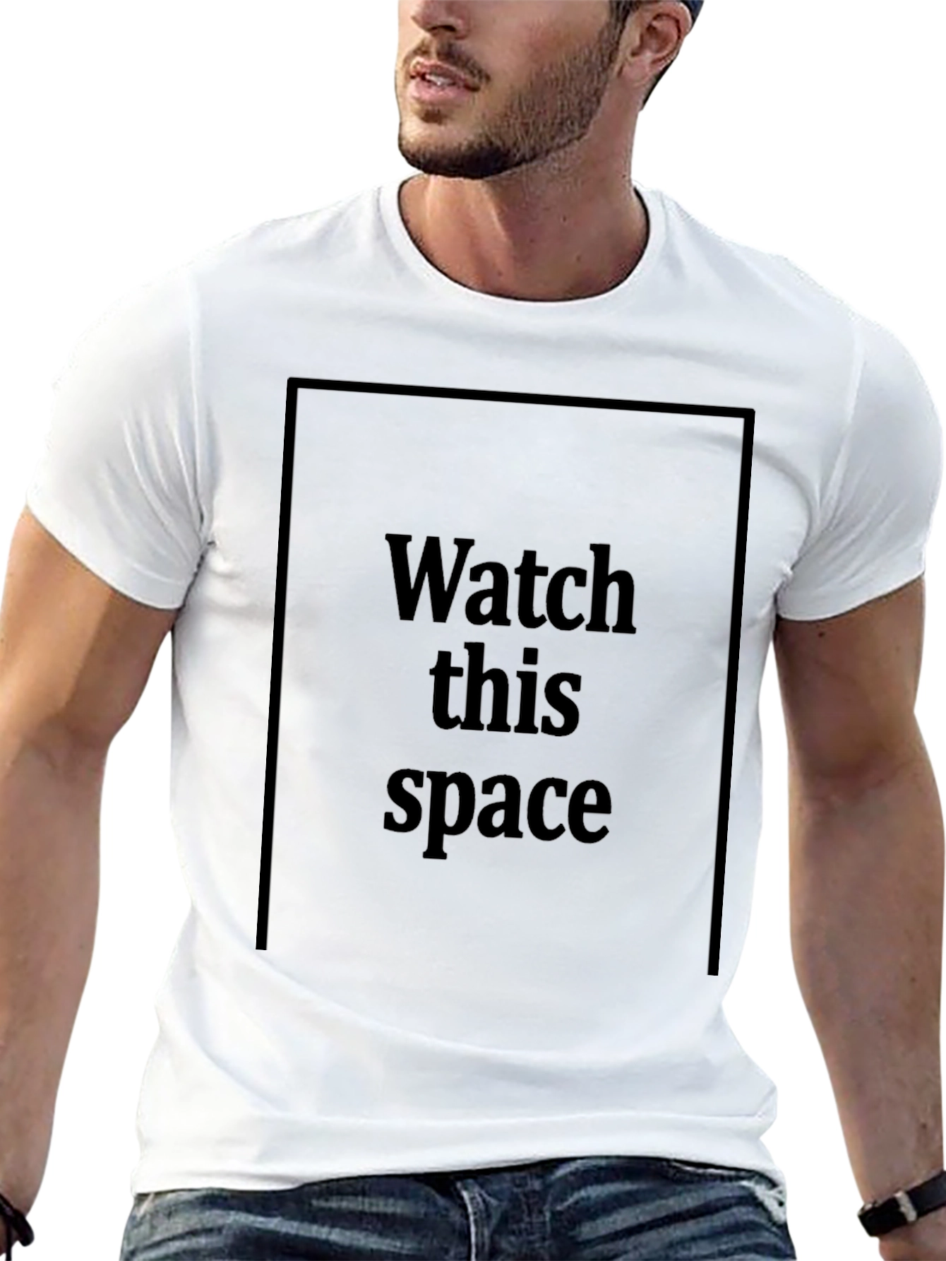 Watch This Space Black Graphic Tee