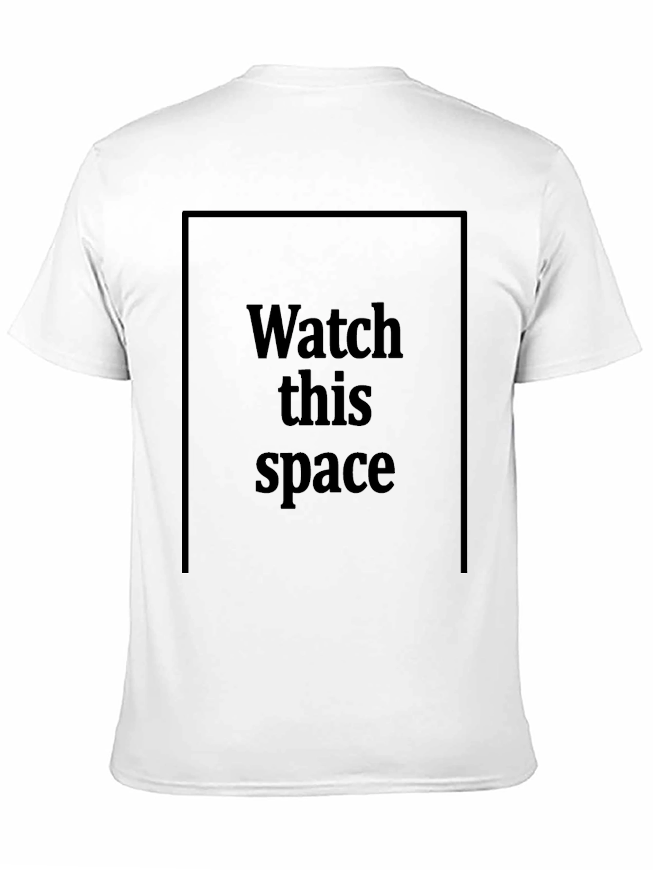Watch This Space Black Graphic Tee