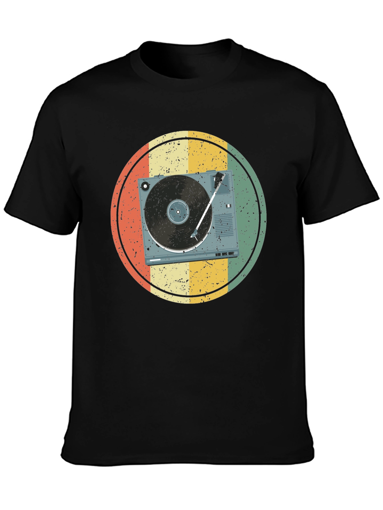 Retro Turntable Graphic T-Shirt