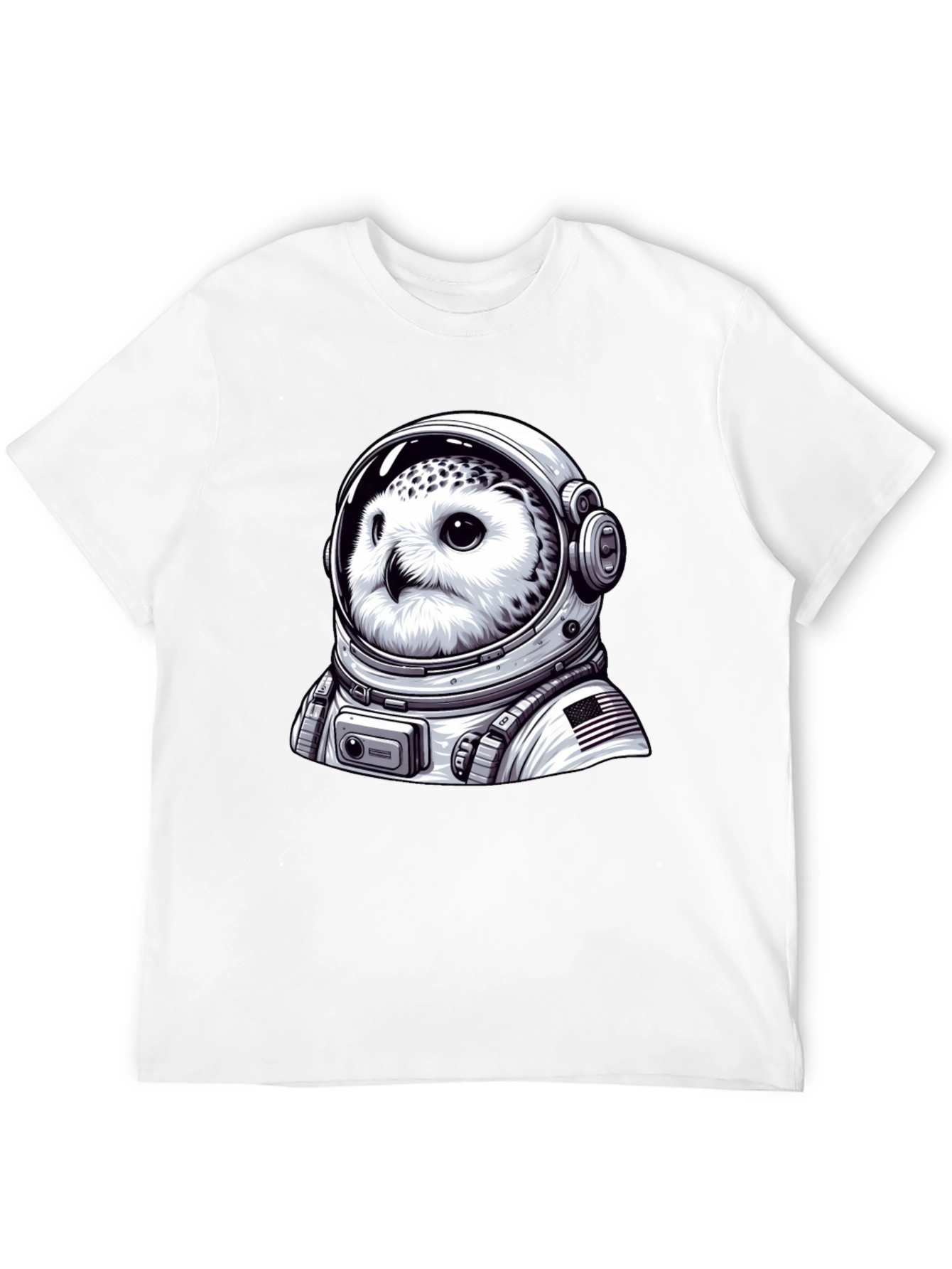 Owl Astronaut Graphic T-Shirt