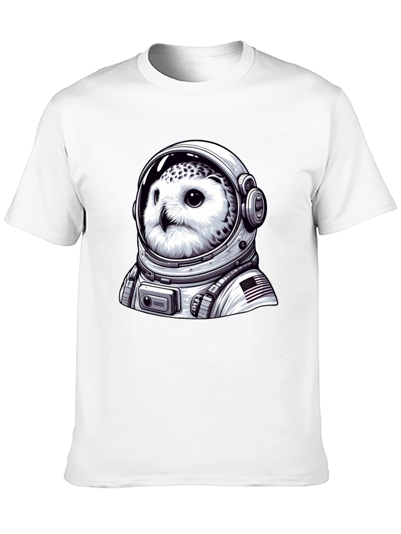 Owl Astronaut Graphic T-Shirt