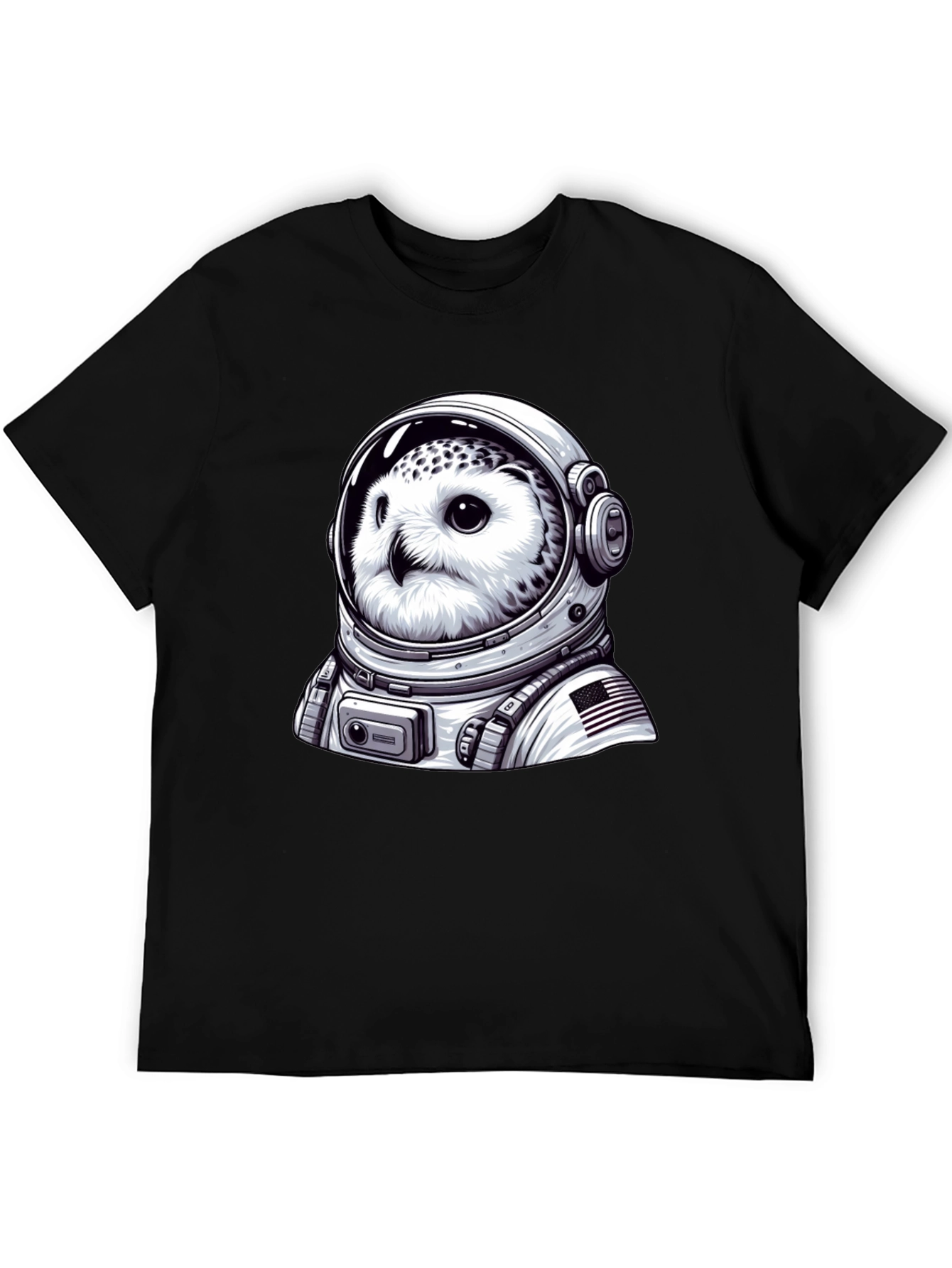 Owl Astronaut Graphic T-Shirt