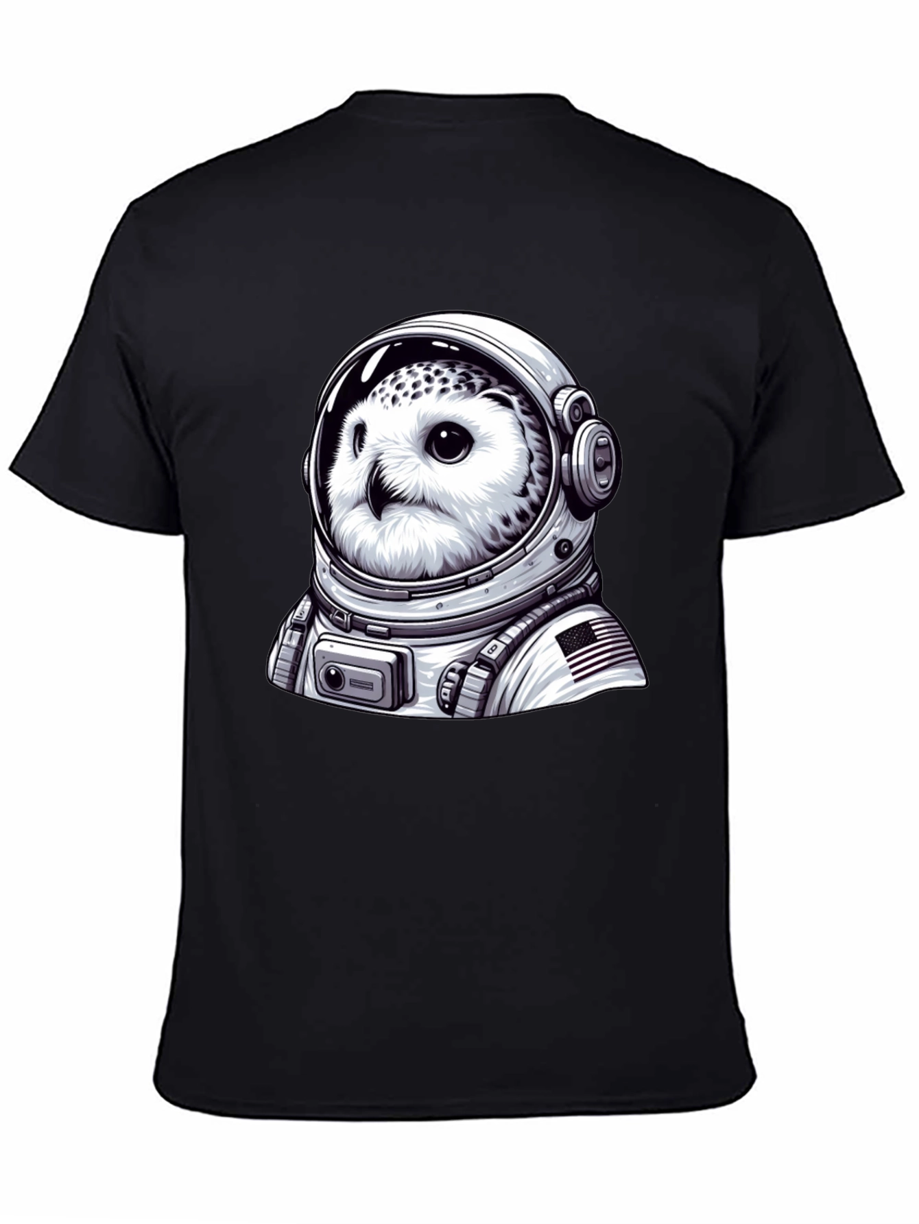 Owl Astronaut Graphic T-Shirt