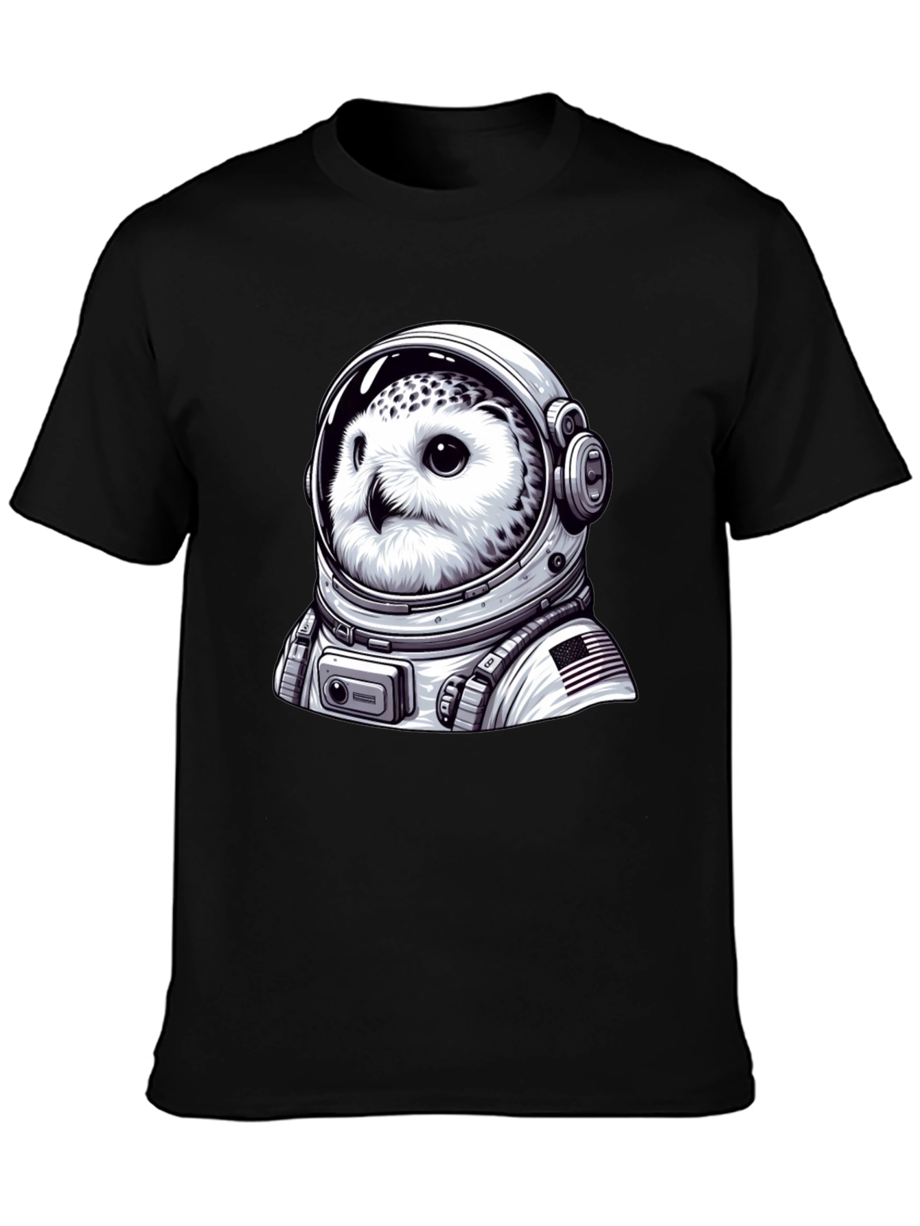 Owl Astronaut Graphic T-Shirt
