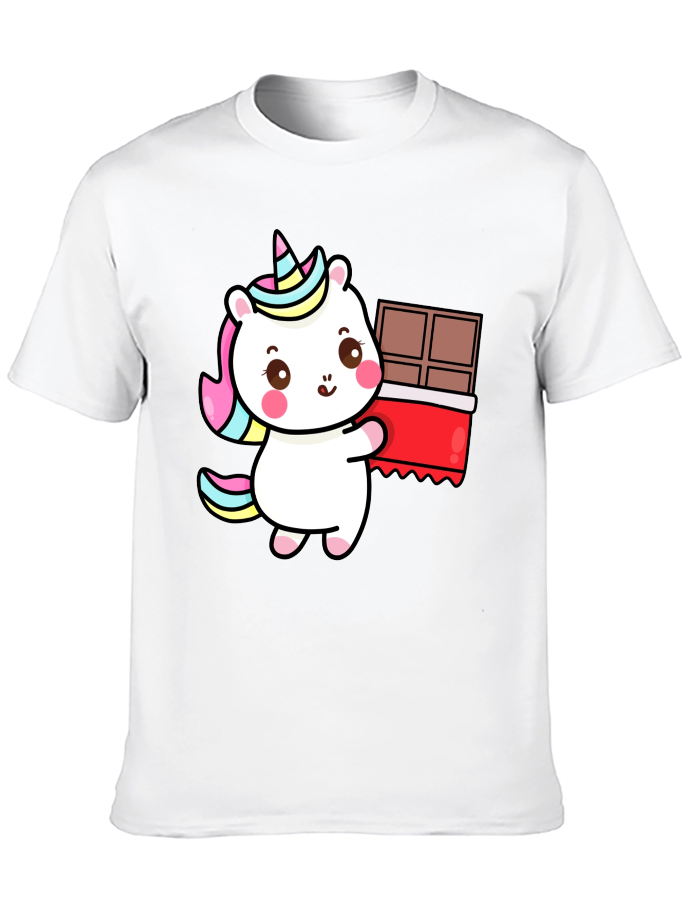 Unicorn Chocolate Bar Black T-Shirt