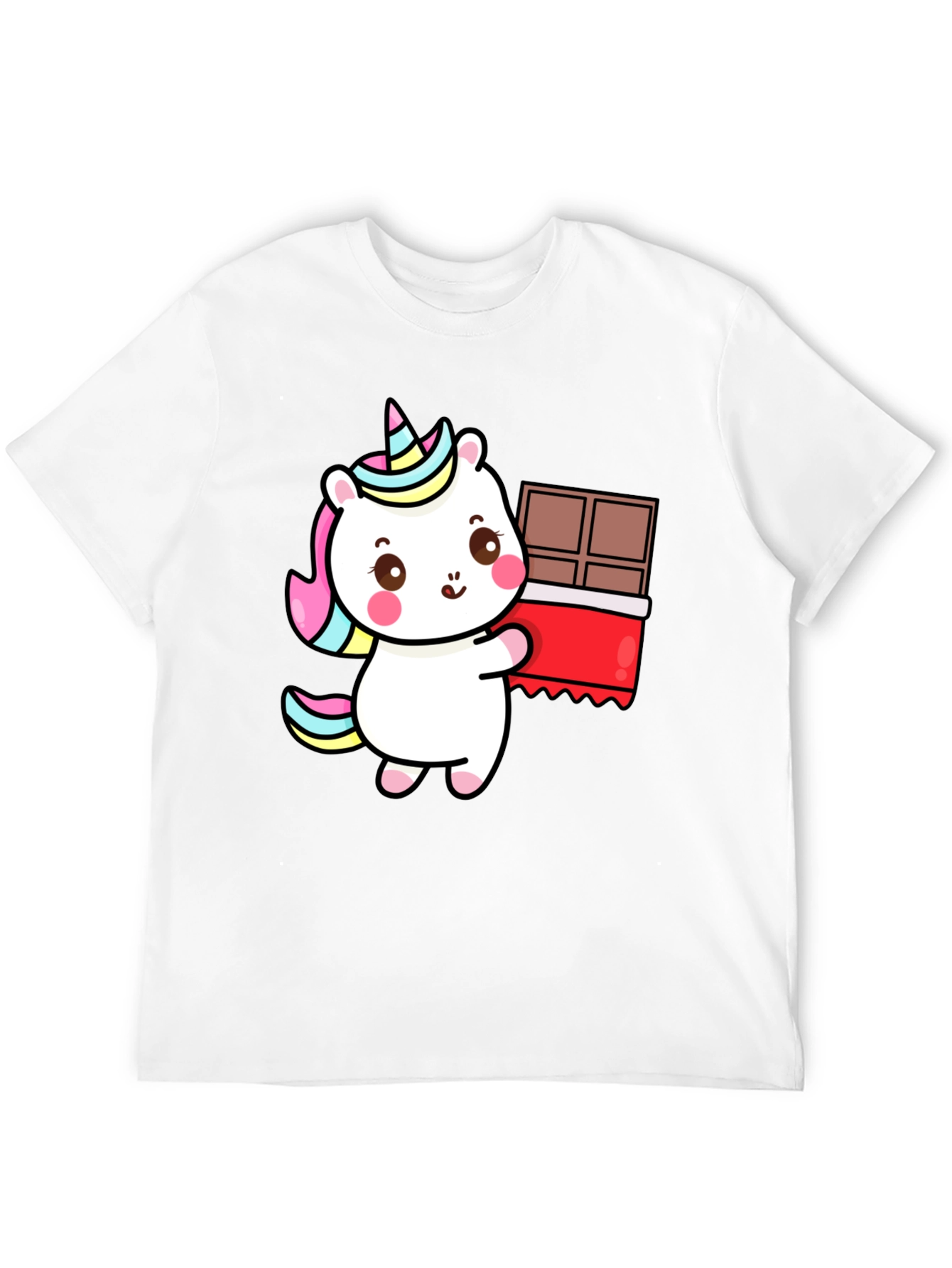 Unicorn Chocolate Bar Black T-Shirt